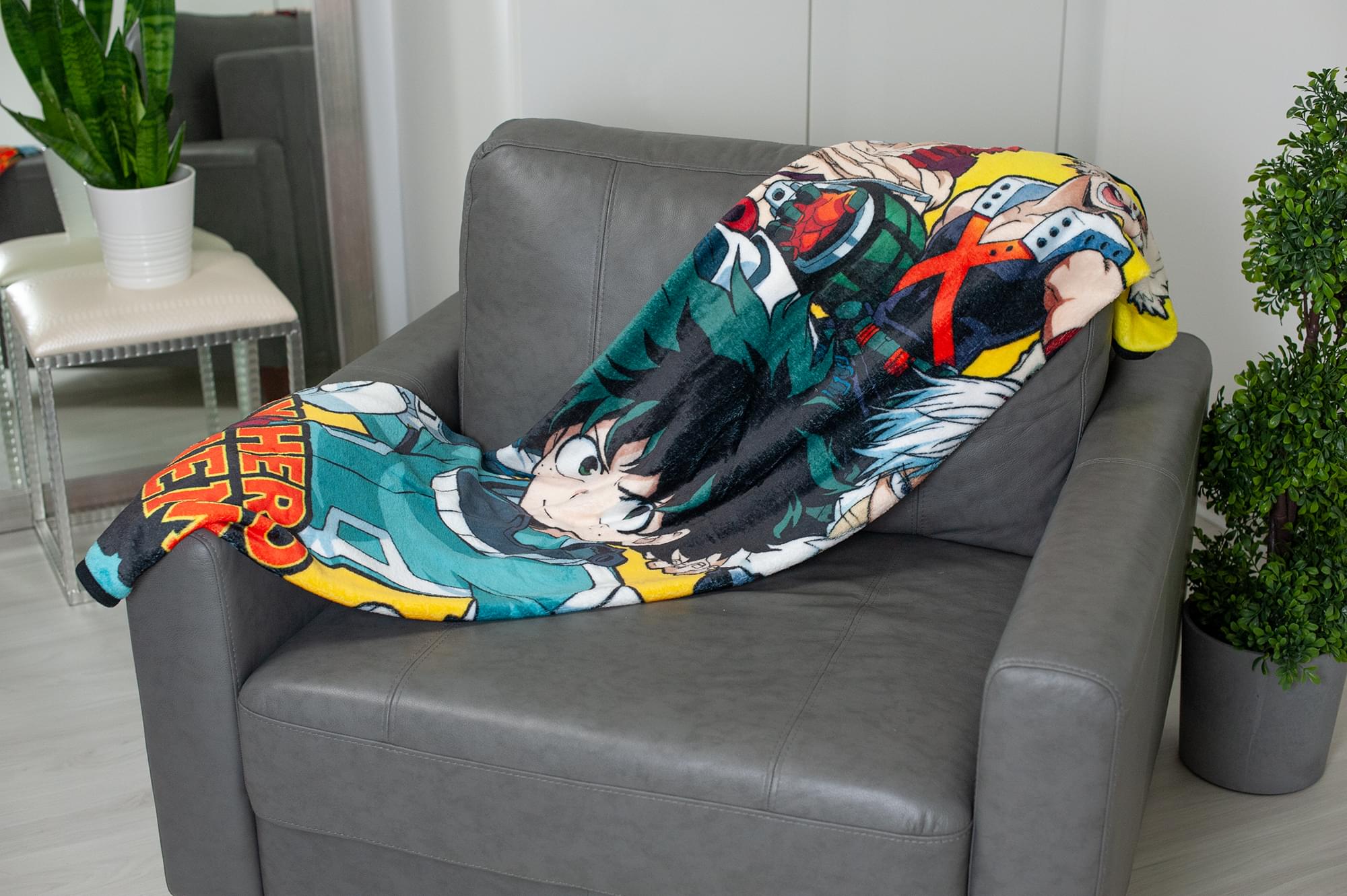 My Hero Academia Superheroes Lightweight Fleece Throw Blanket - 45 x 60 Inches: A Must-Have for Fans!