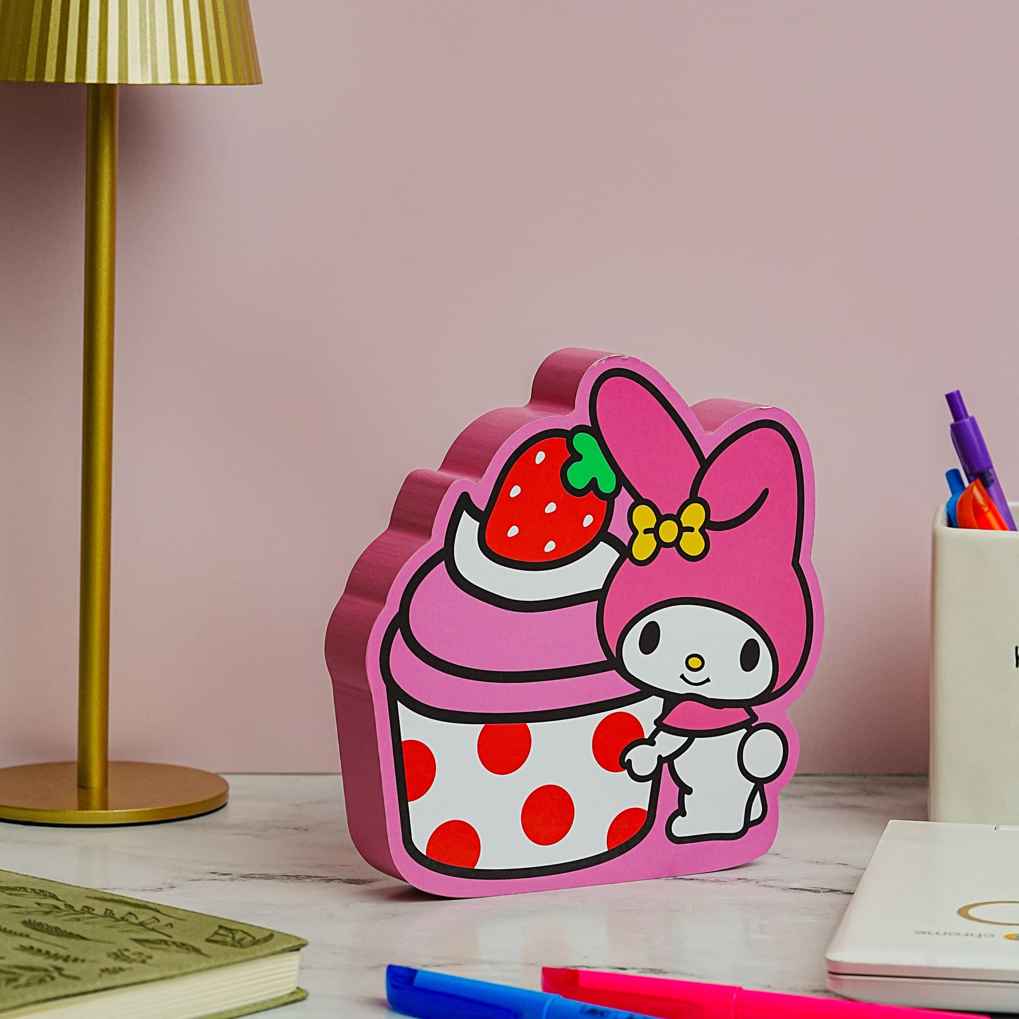 Sanrio My Melody Strawberry Cupcake Wall Art Sign - 7 x 8 Inches: Sweeten Your Space
