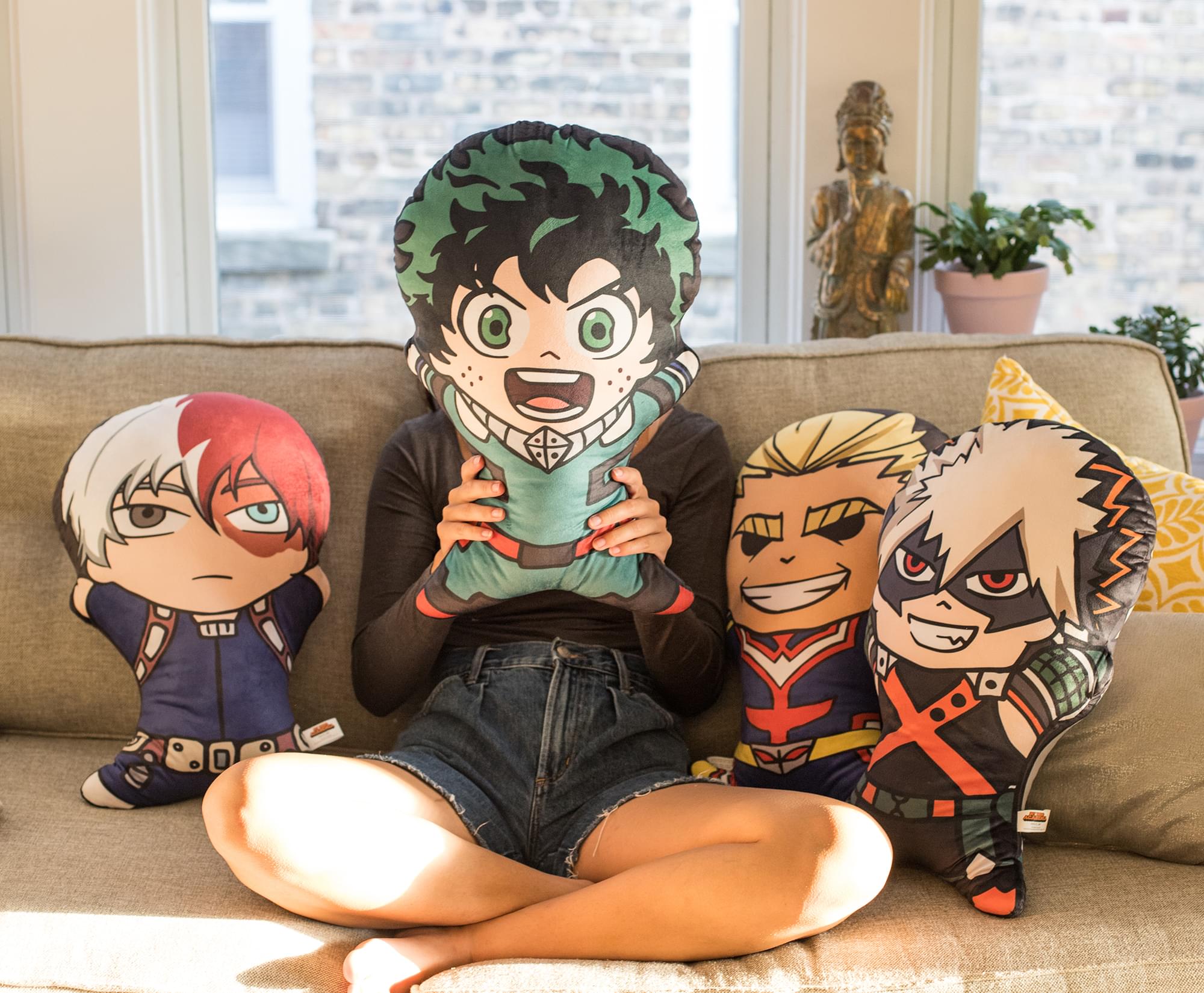 20-Inch My Hero Academia Izuku Midoriya Character Pillow