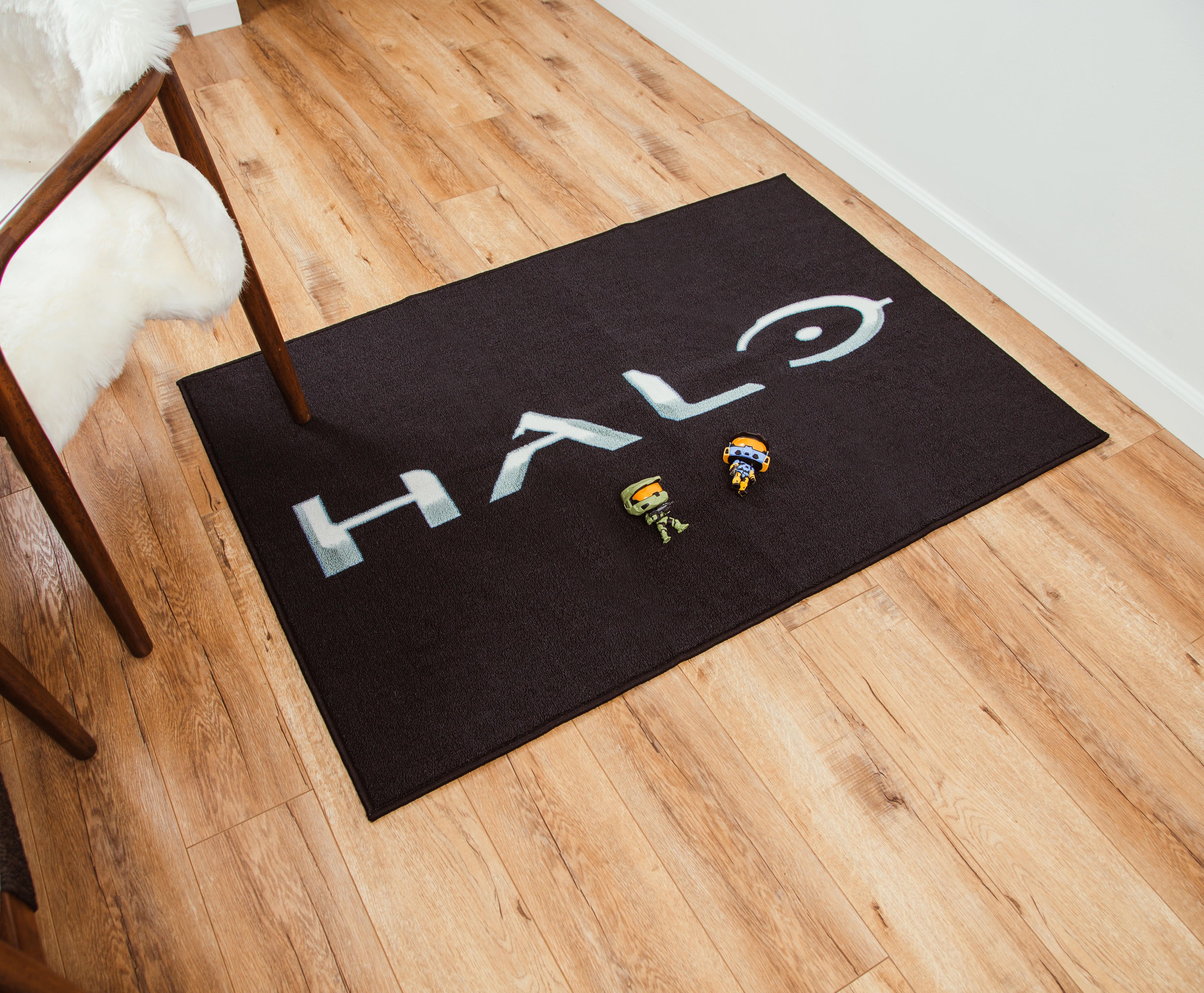 Epic HALO Black Logo Rectangular Area Rug - 36 x 52 Inches