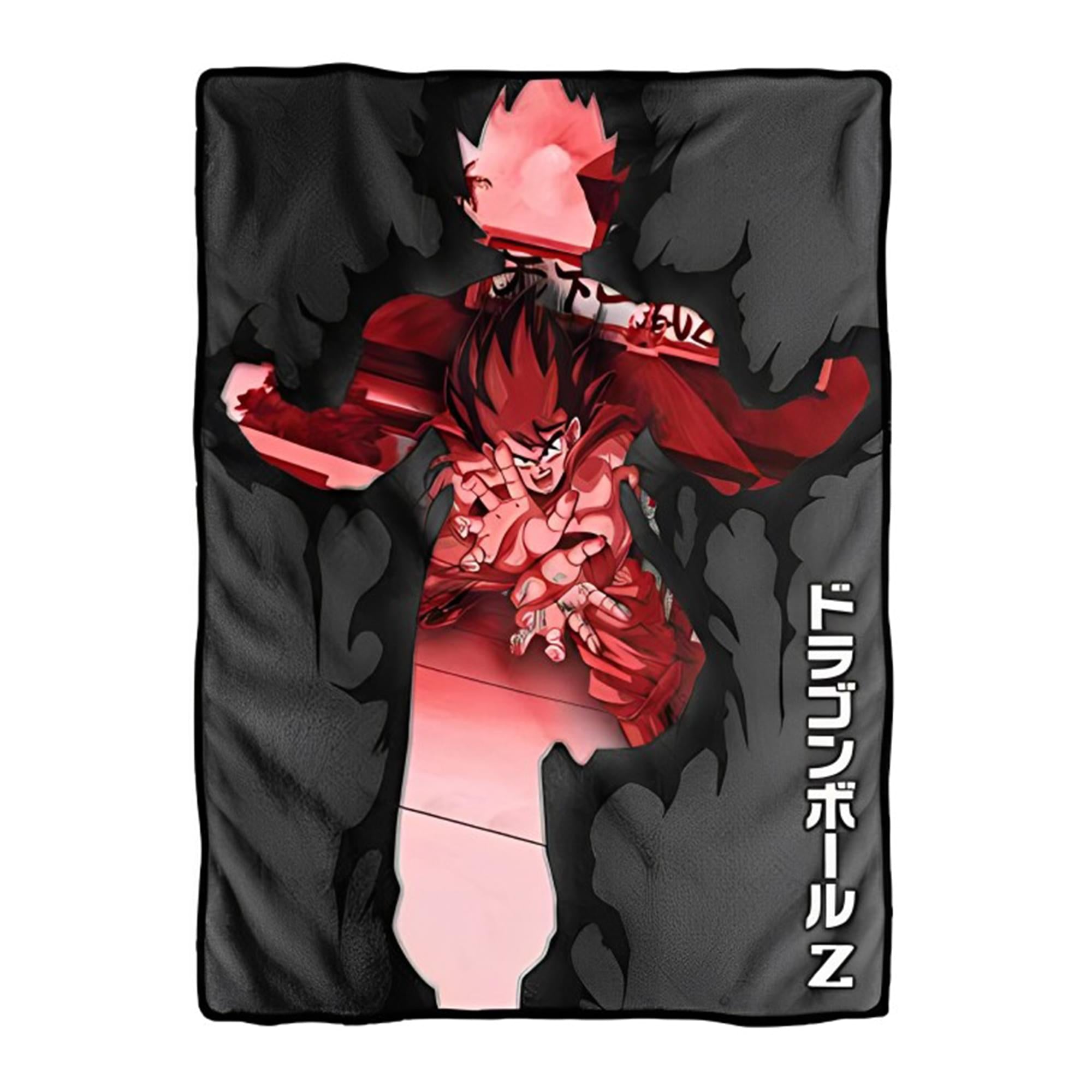 Epic Goku-Inspired 45 x 60 Inch Fleece Throw Blanket - Warm Up Your World!