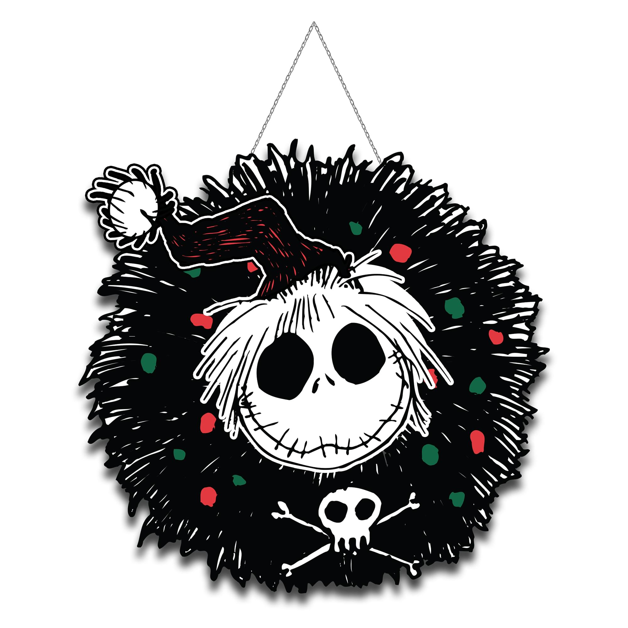 Jack Skellington Nightmare Before Christmas MDF Wall Art for Hanging