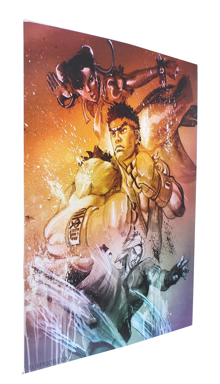 Epic Street Fighter V Versus Limited Edition 8x10 Inch Art Print by Rob Prior