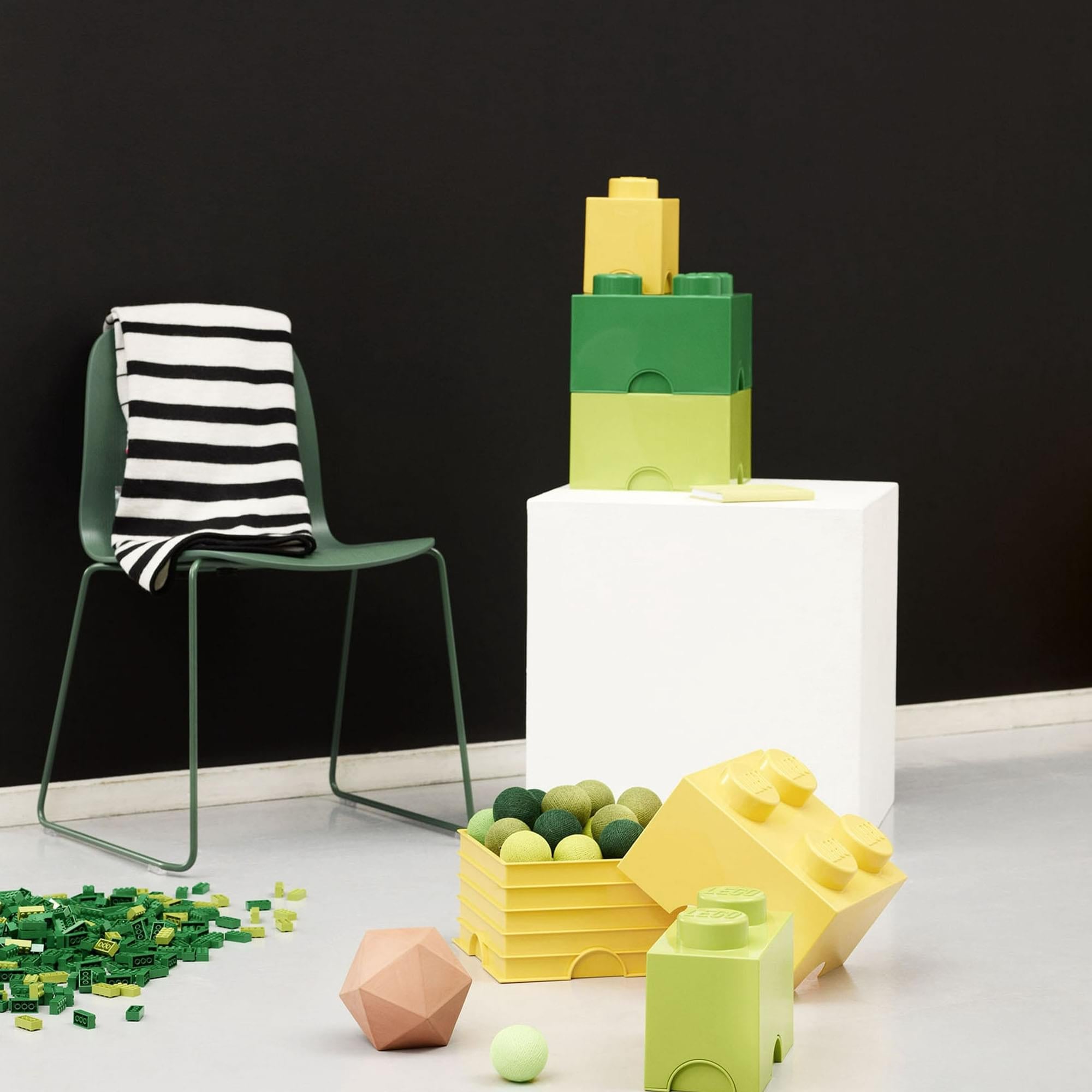 Cool Yellow LEGO Storage Brick - Keep Your Toys Organized and Have Fun!