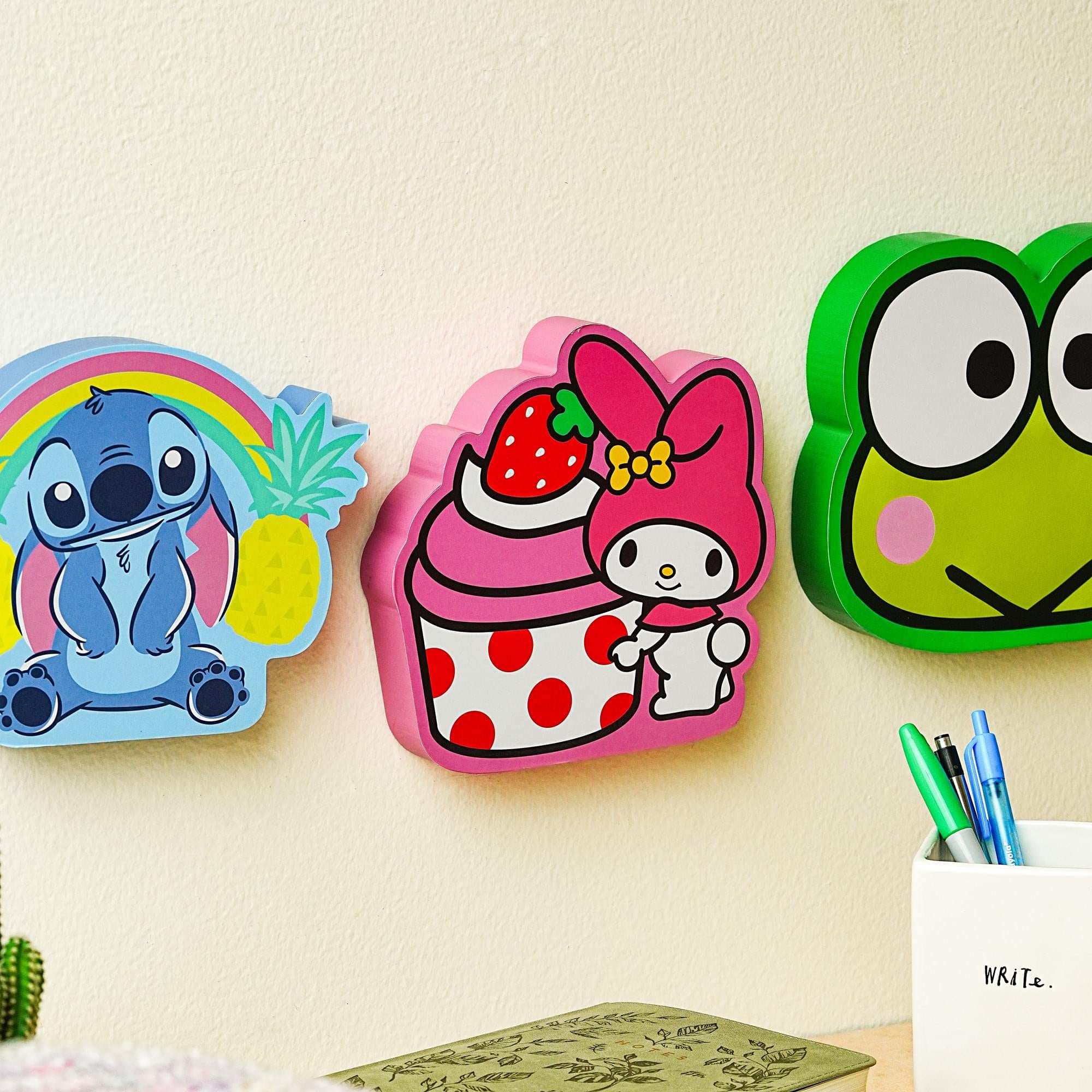 Sanrio My Melody Strawberry Cupcake Wall Art Sign - 7 x 8 Inches: Sweeten Your Space