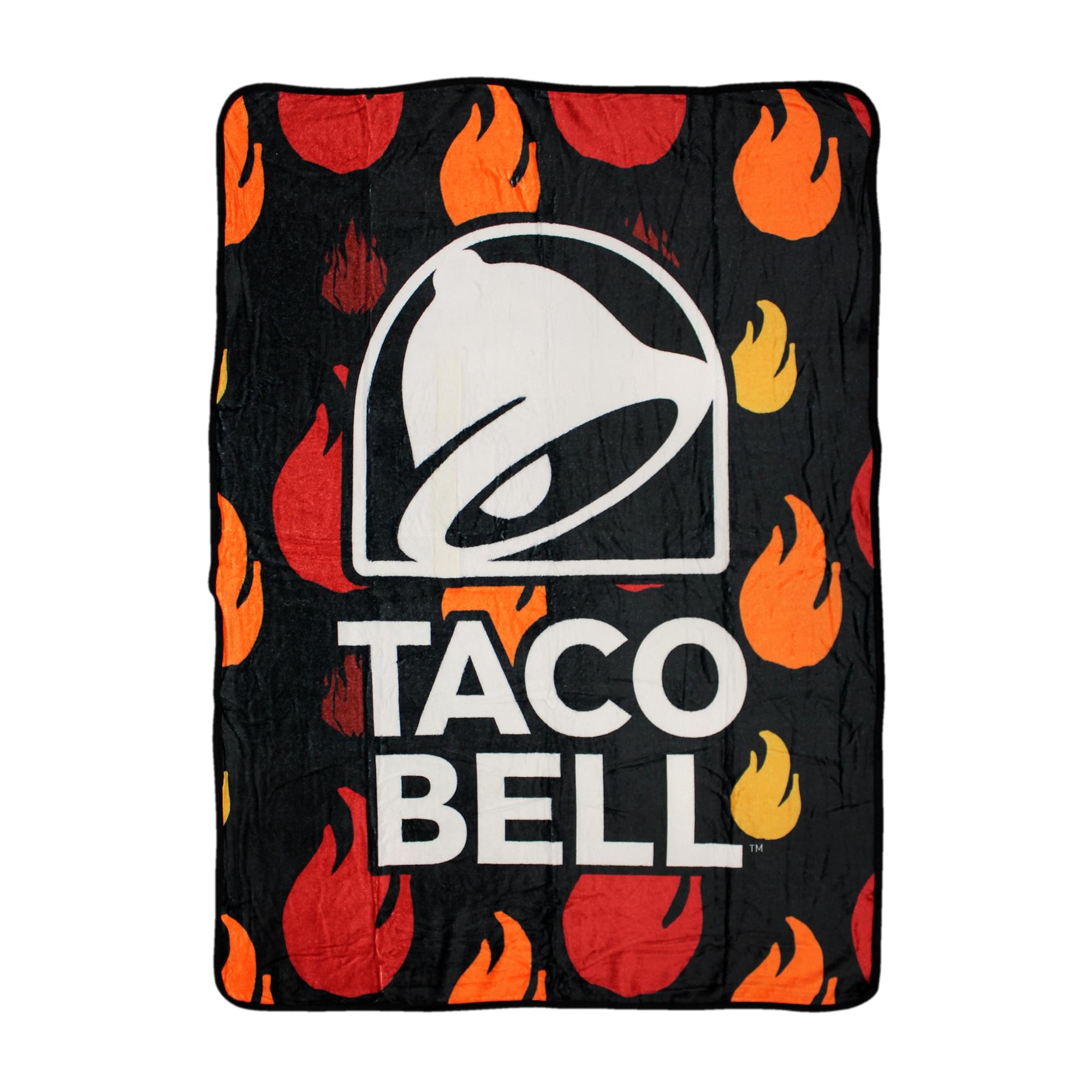 Cozy Taco Bell Logo Fleece Throw Blanket - 45 x 60 Inches