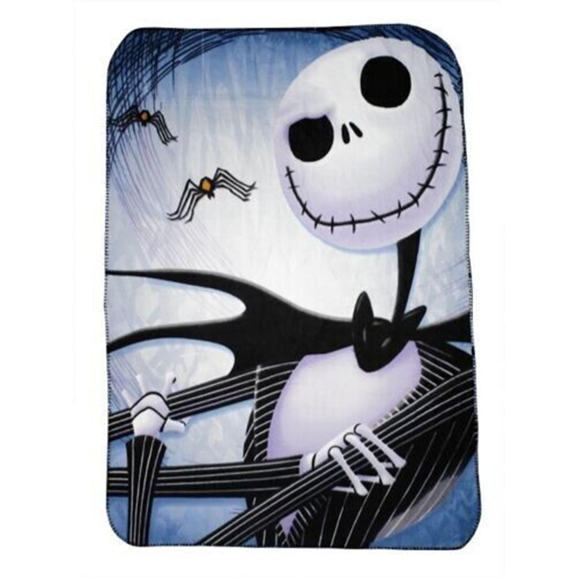 Enchanting Jack Skellington 45 x 60 Inch Fleece Throw Blanket for Year - Round Halloween and Christmas Vibes
