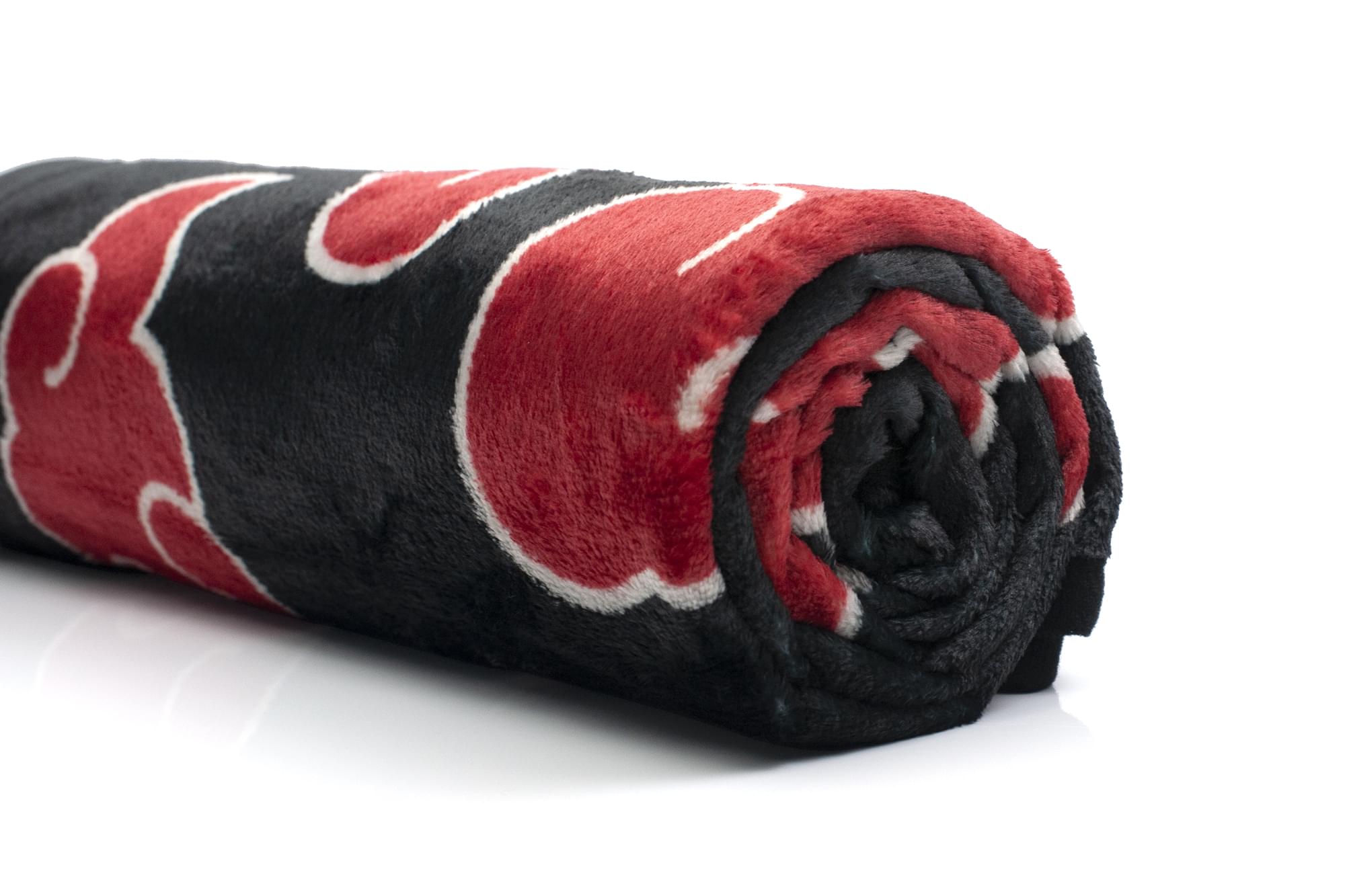 Naruto Shippuden Akatsuki Red Cloud Fleece Anime Throw Blanket - 60x45 Inches