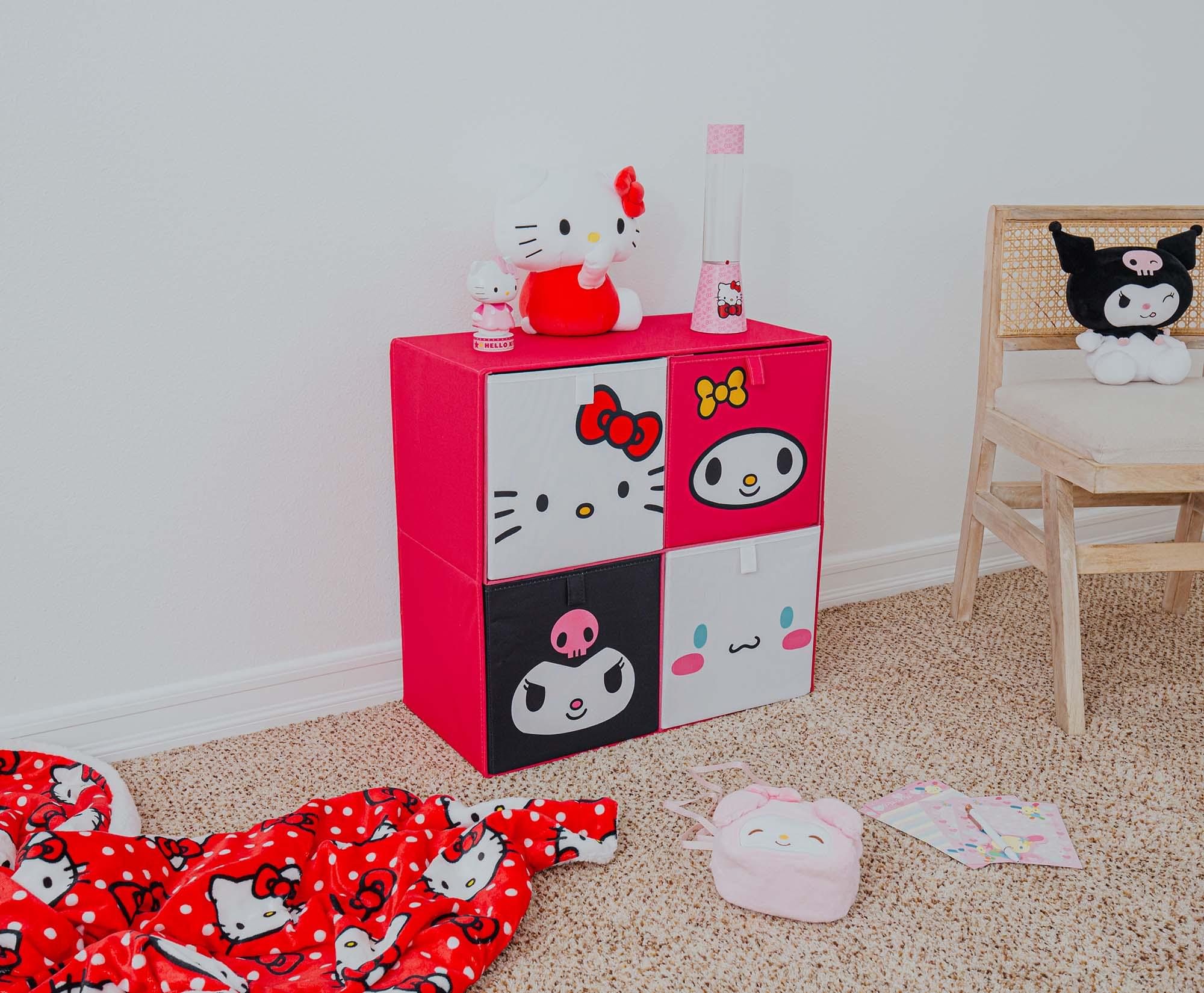 Sanrio 11-Inch Hello Kitty & Friends Storage Bin Set of 4