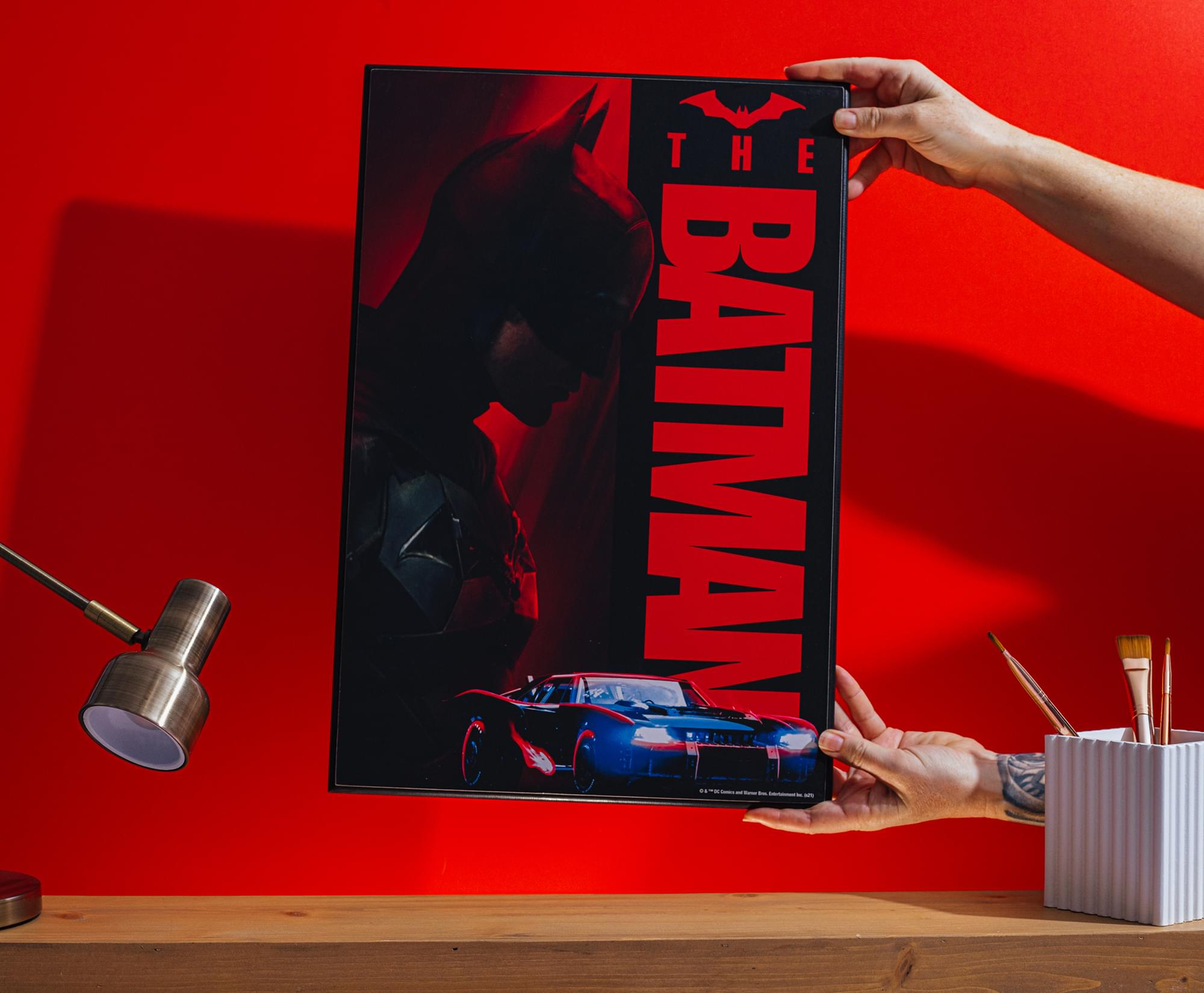 Stunning DC Comics The Batman 13 x 19 Inch Framed Wall Art