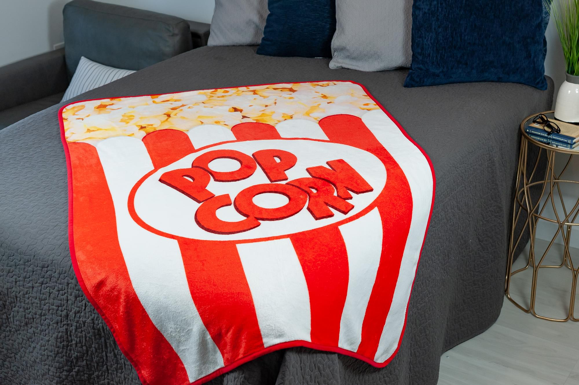 Movie Popcorn Fleece Throw - 60 x 45 Inches