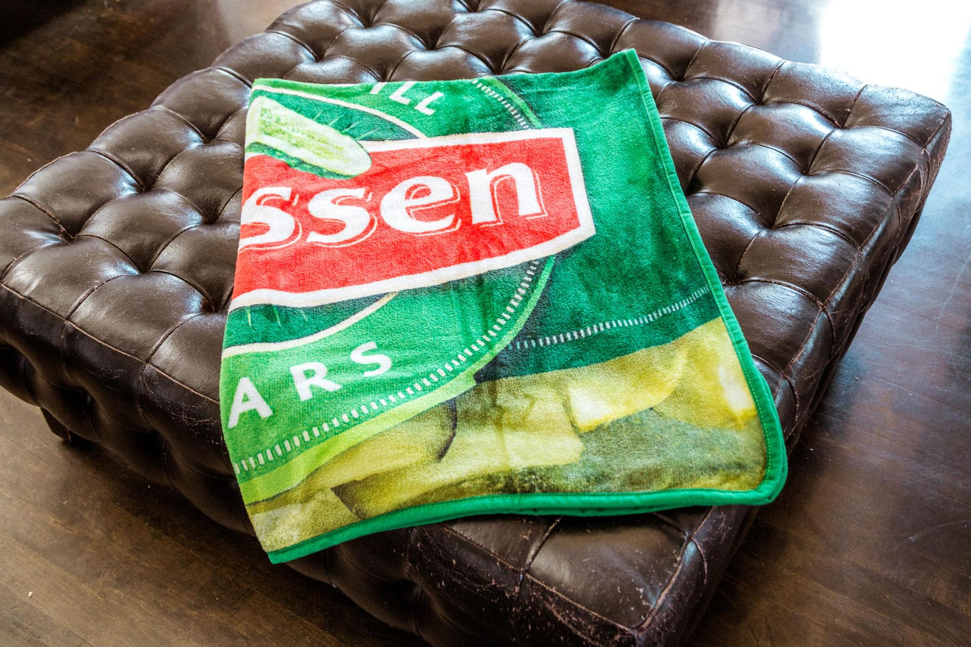 Cozy Claussen Kosher Dill Pickles Fleece Throw Blanket - Warm Up with Your Favorite Flavor!