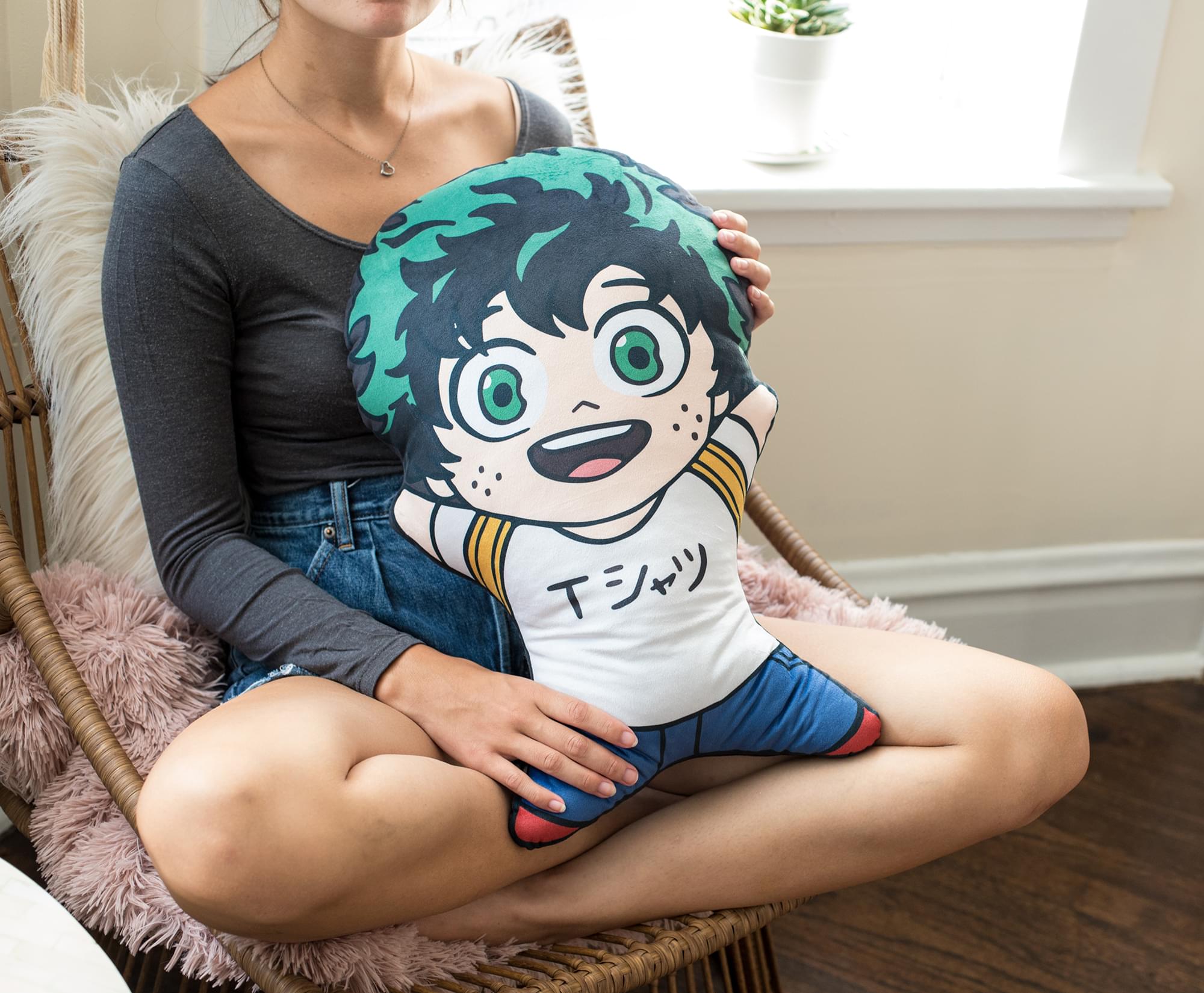 20-Inch My Hero Academia Izuku Midoriya Character Pillow