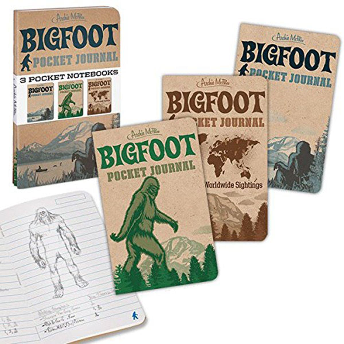 Bigfoot-Inspired Pocket Journals: Set of 3