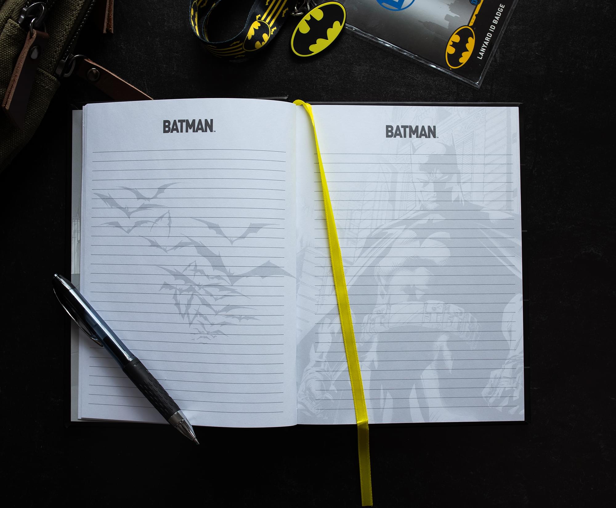 DC Comics Batman Logo Illuminated Hardcover Notebook