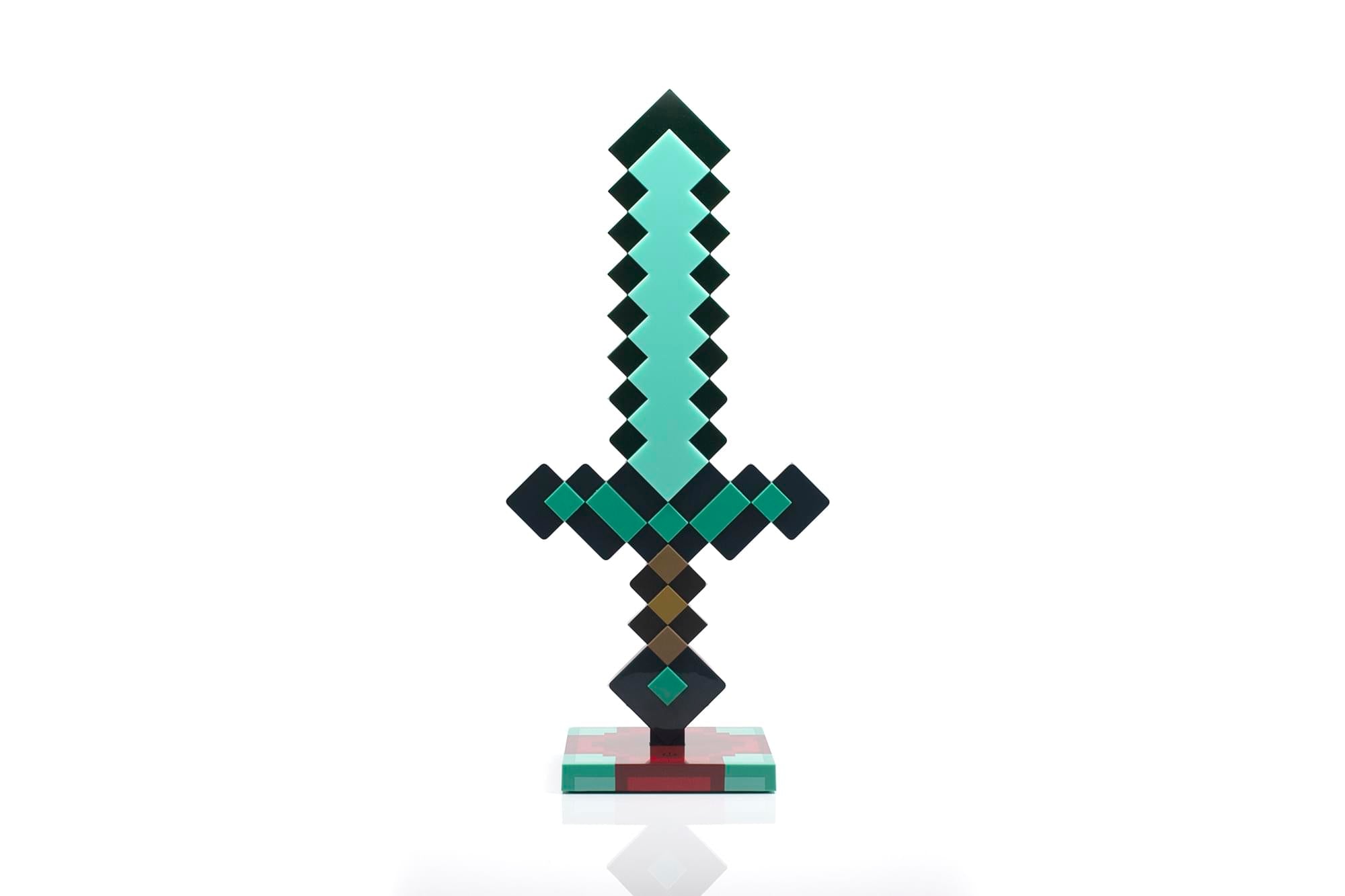 Enchanting Minecraft Diamond Sword USB Desk & Bedside LED Night Light for Gamers