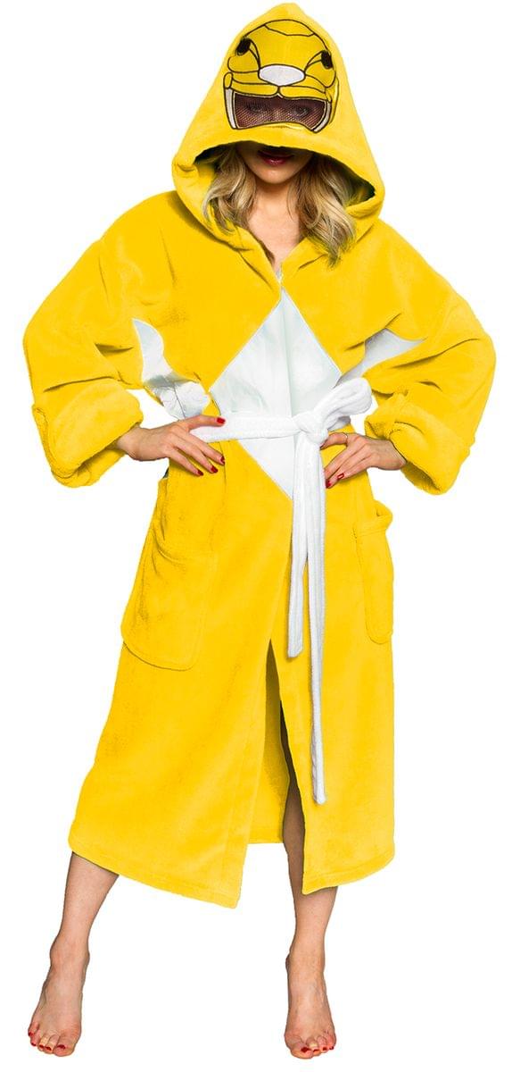 Adult Yellow Power Rangers Comfy Costume Robe