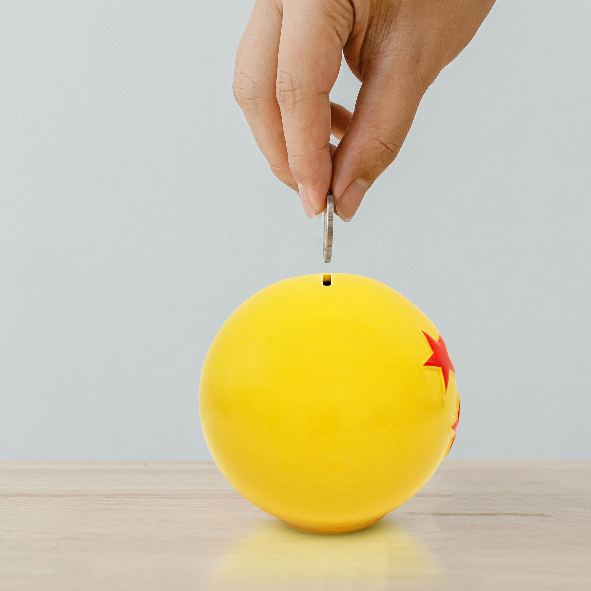 6-Inch 3D Molded Ceramic Dragon Ball Super 4 Star Dragon Ball Coin Bank