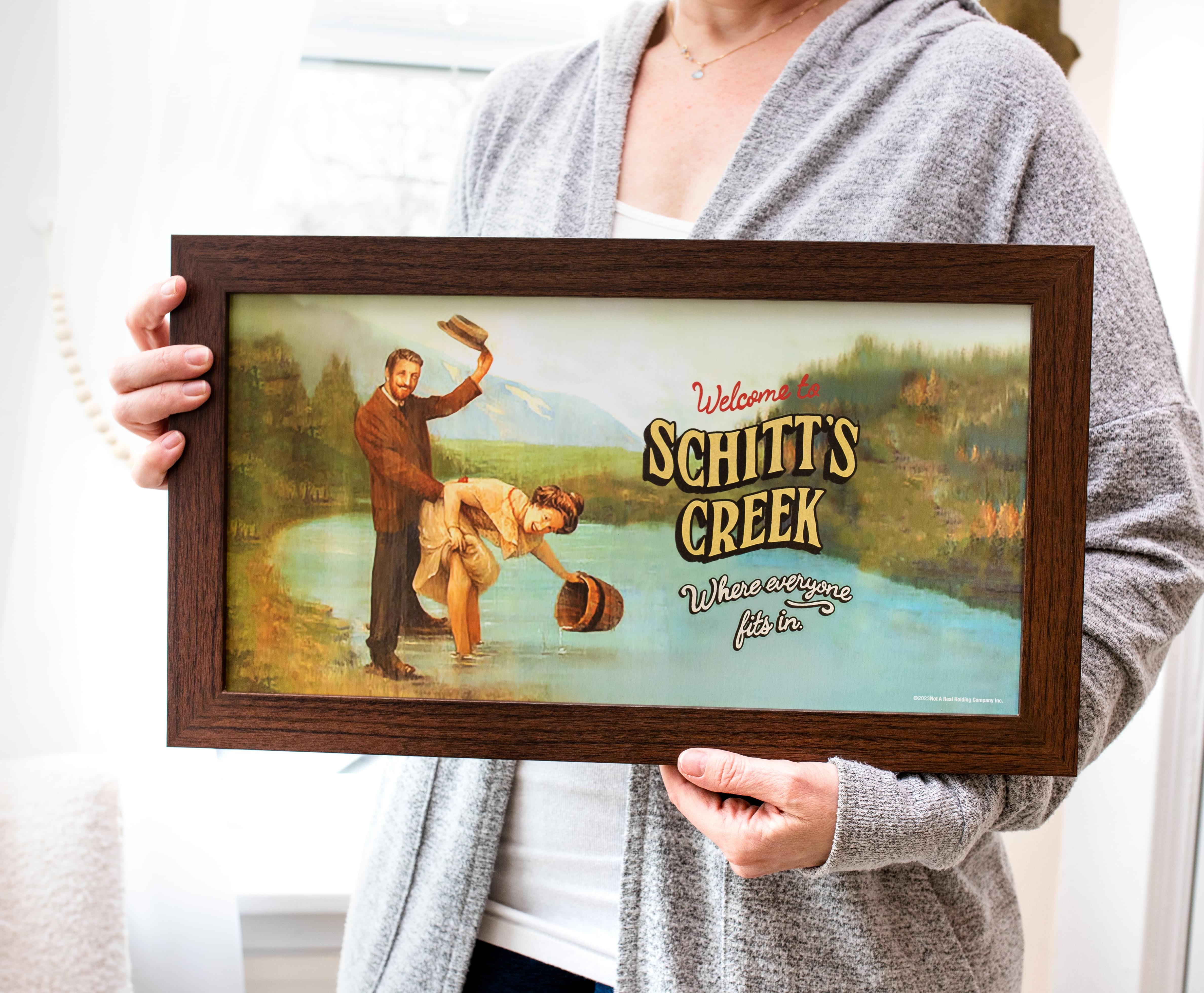 Schitt's Creek Inspired Framed MDF Wall Art - 10 x 18 Inches