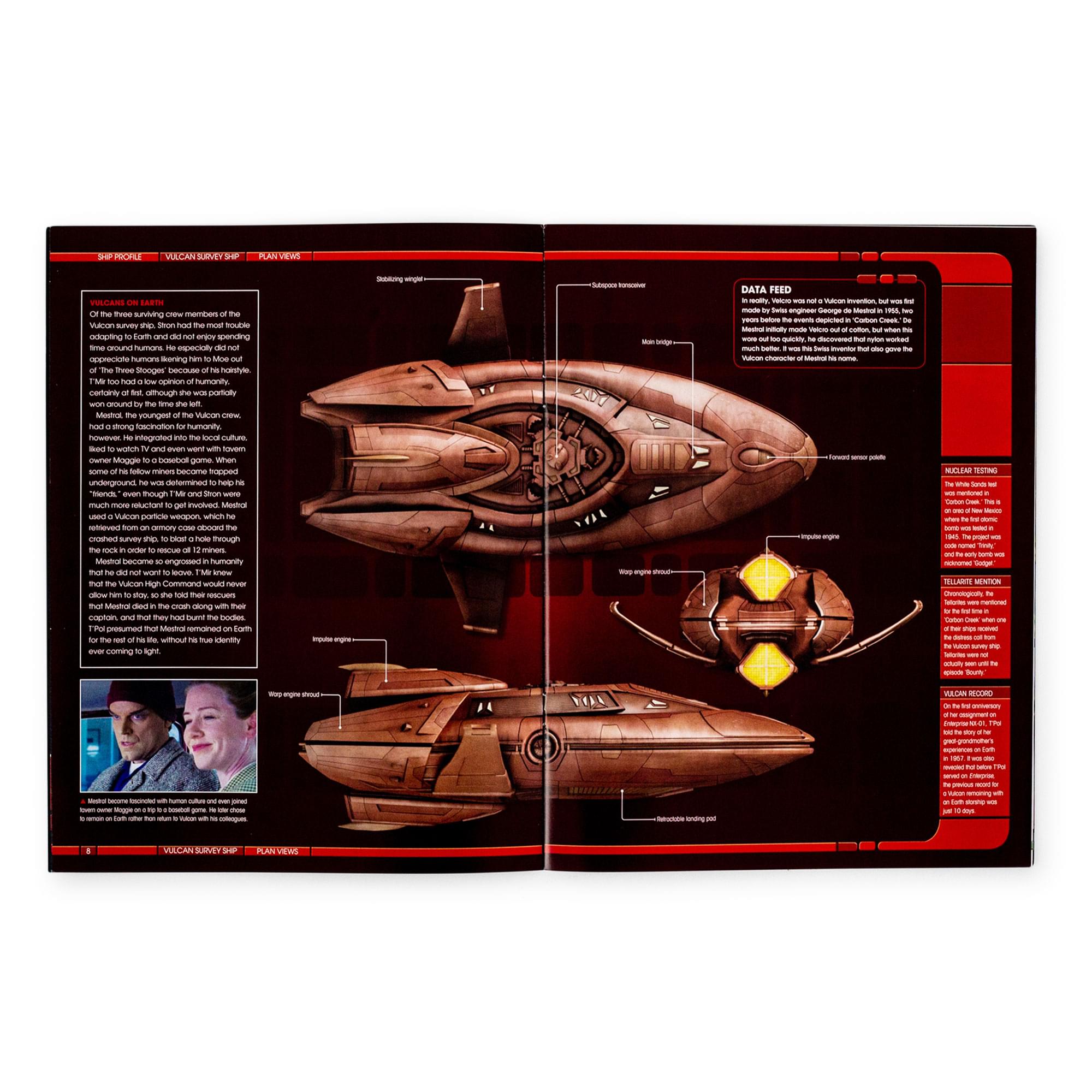 Eaglemoss Star Trek: The Astonishing Vulcan Survey Ship Magazine