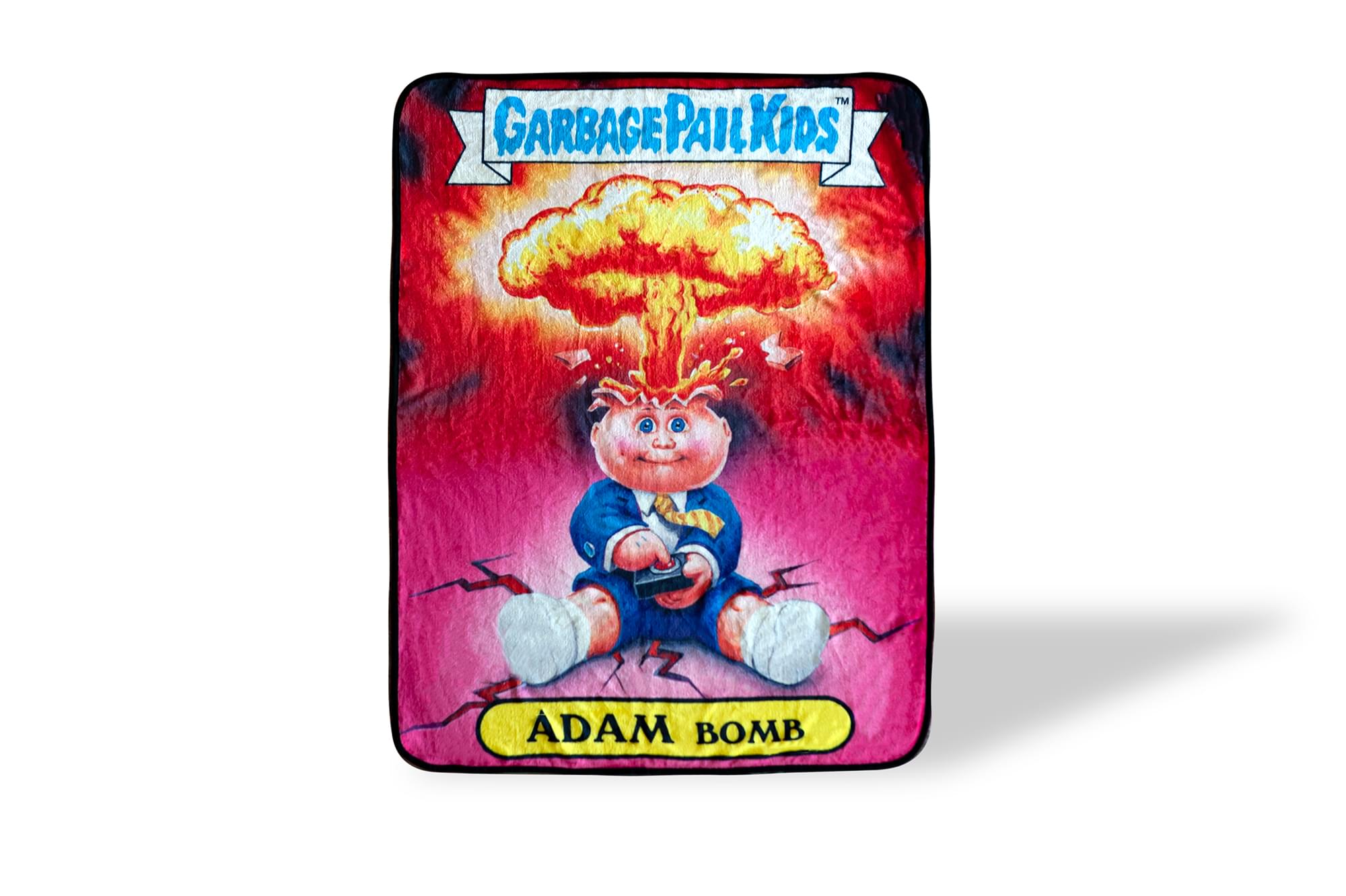 Garbage Pail Kids Adam Bomb Fleece Throw Blanket - 60x45 Inches