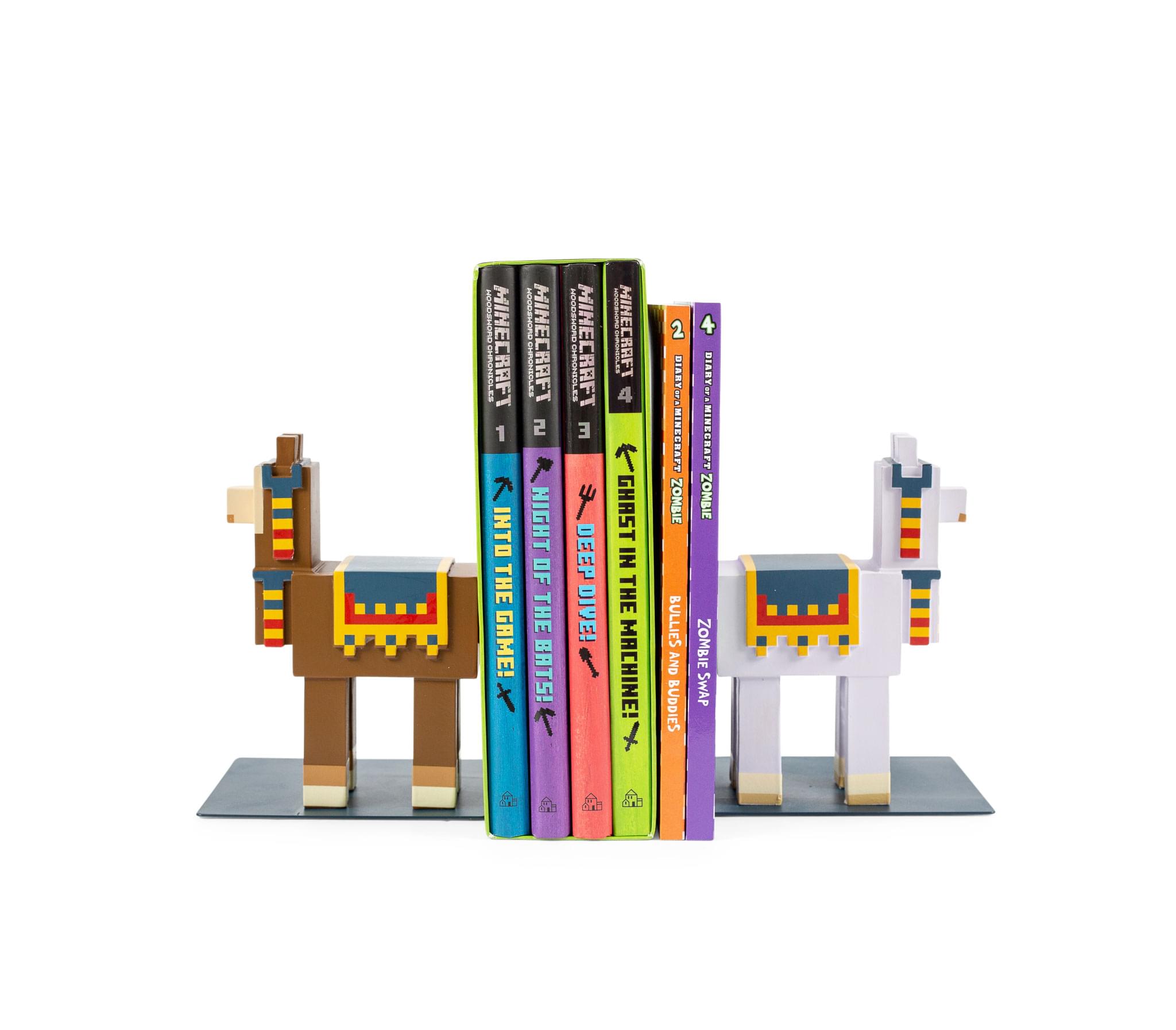 Unleash Your Minecraft Adventure with 6-Inch Llama Bookends - Set of 2