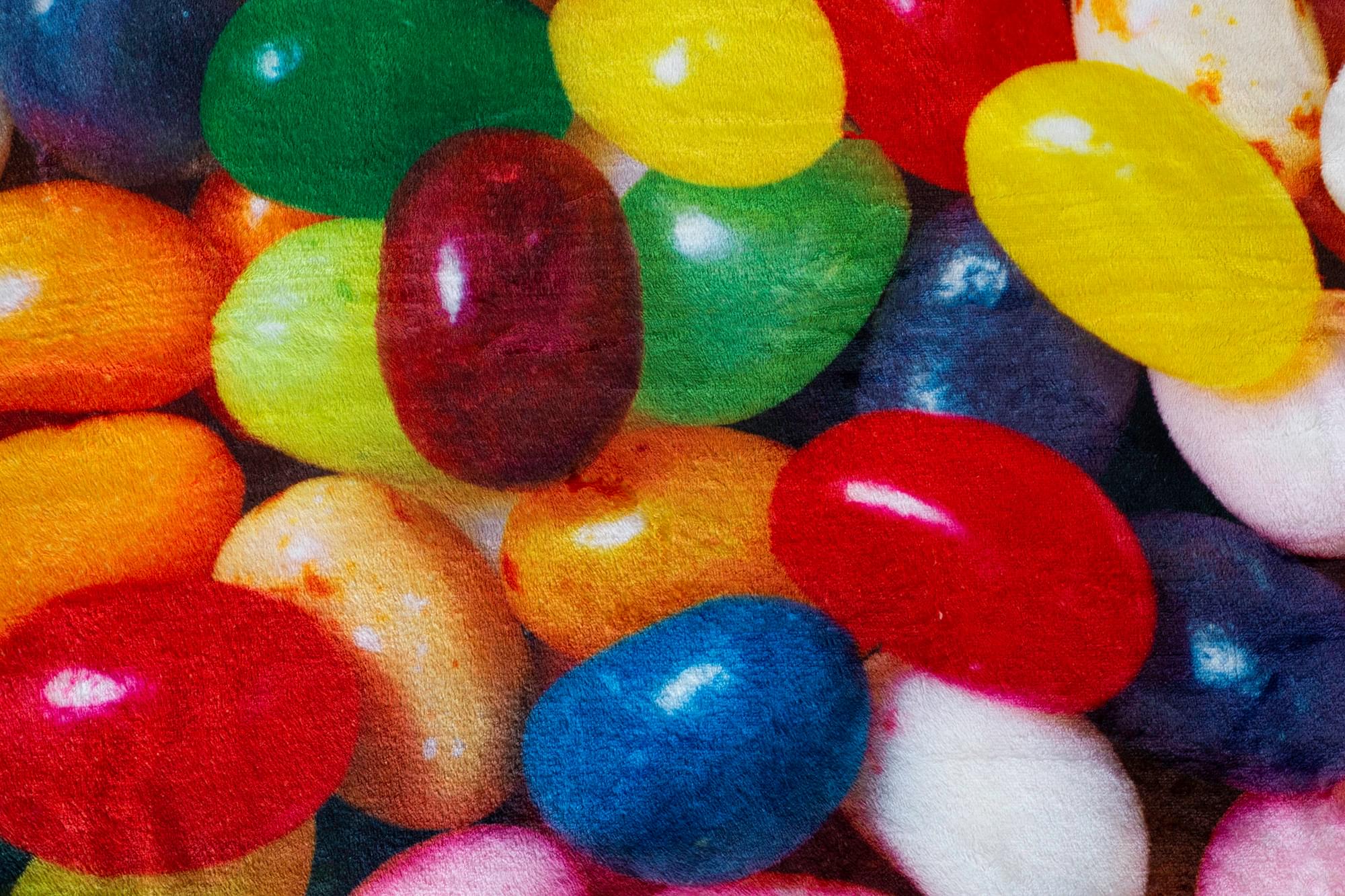 Delightful Jelly Bean Fleece Throw - Your Cozy Companion