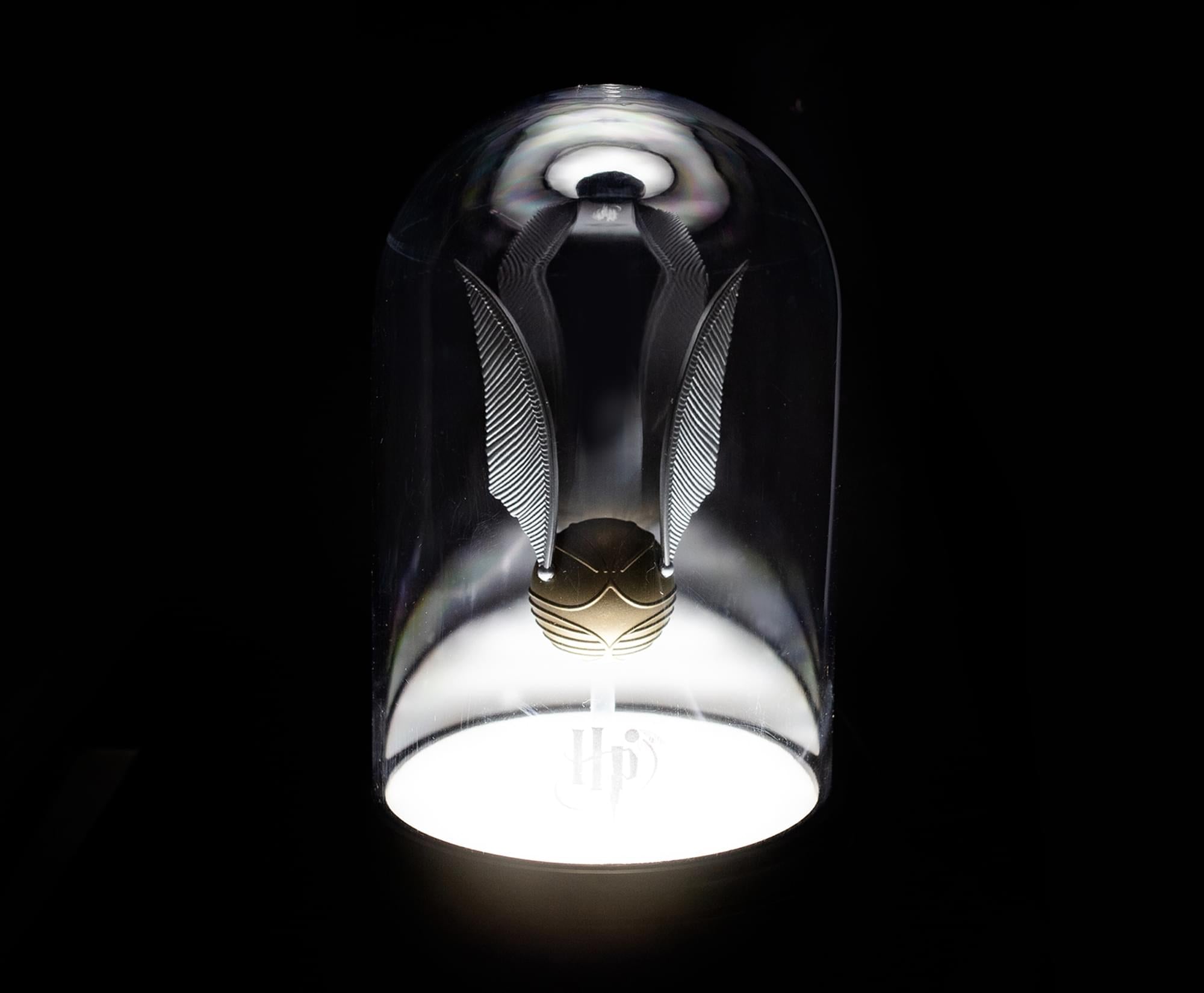 Enchanting Harry Potter Golden Snitch USB Table Lamp - 8 Inches Tall