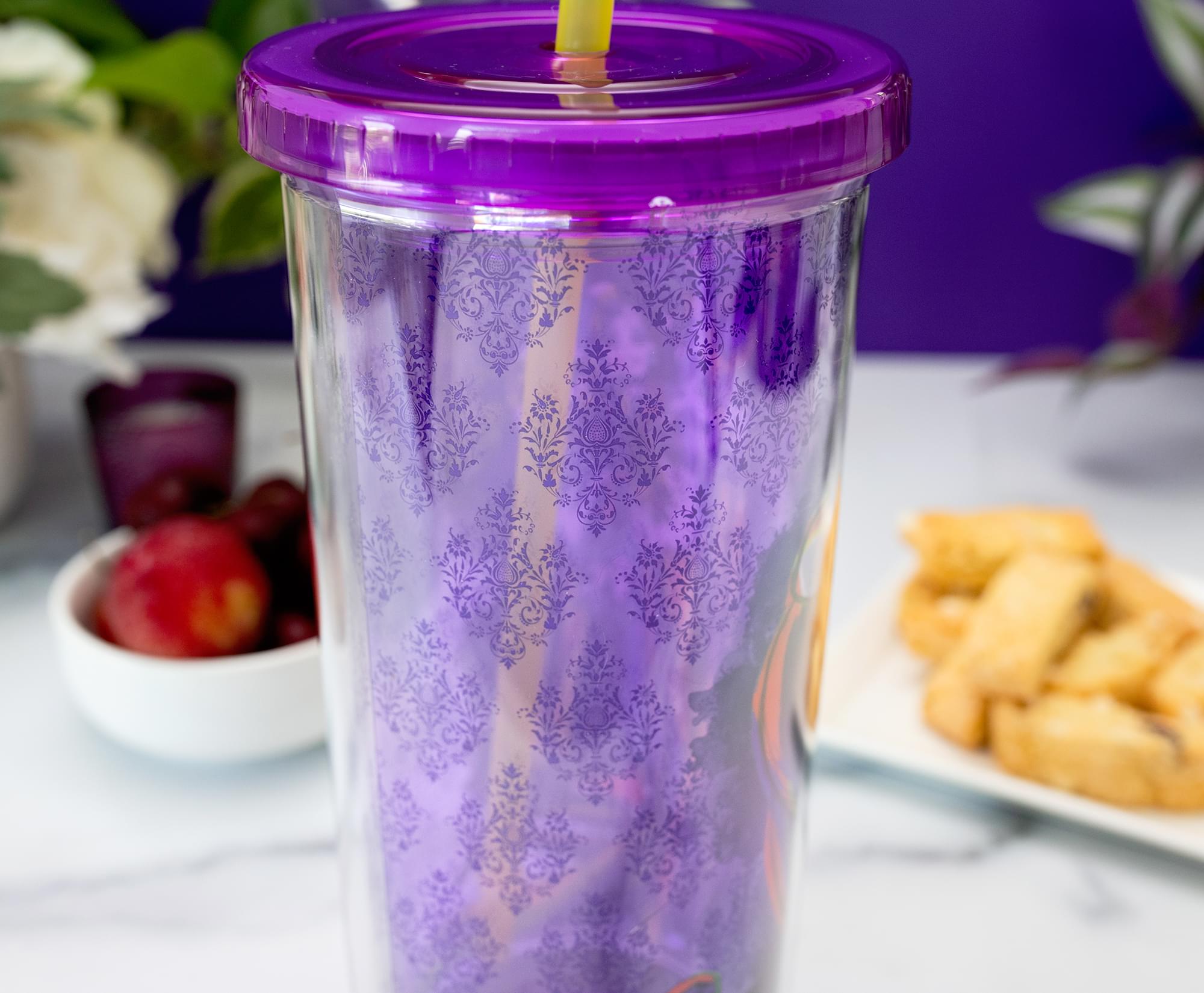 Disney Villains 20 - Ounce Plastic Cold Cup with Lid and Straw