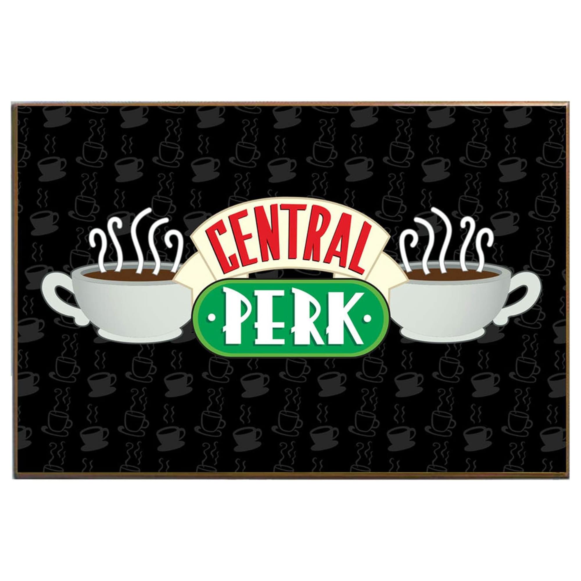 Friends Central Perk 13 x 19 Inch Framed MDF Wall Art - A Must-Have for Fans