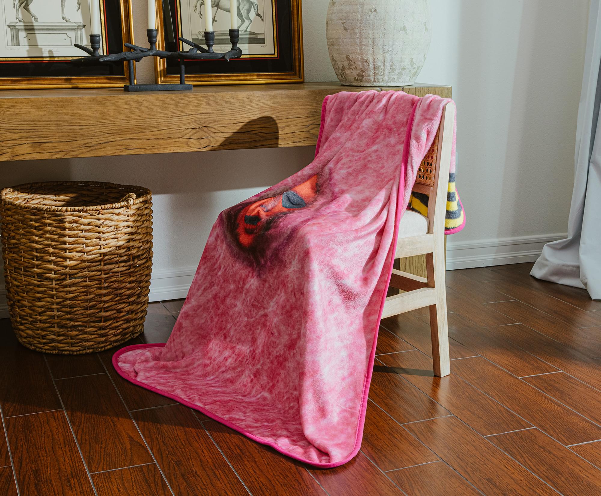 Killer Klowns From Outer Space Cotton Candy Cocoon Cozy Fleece Throw