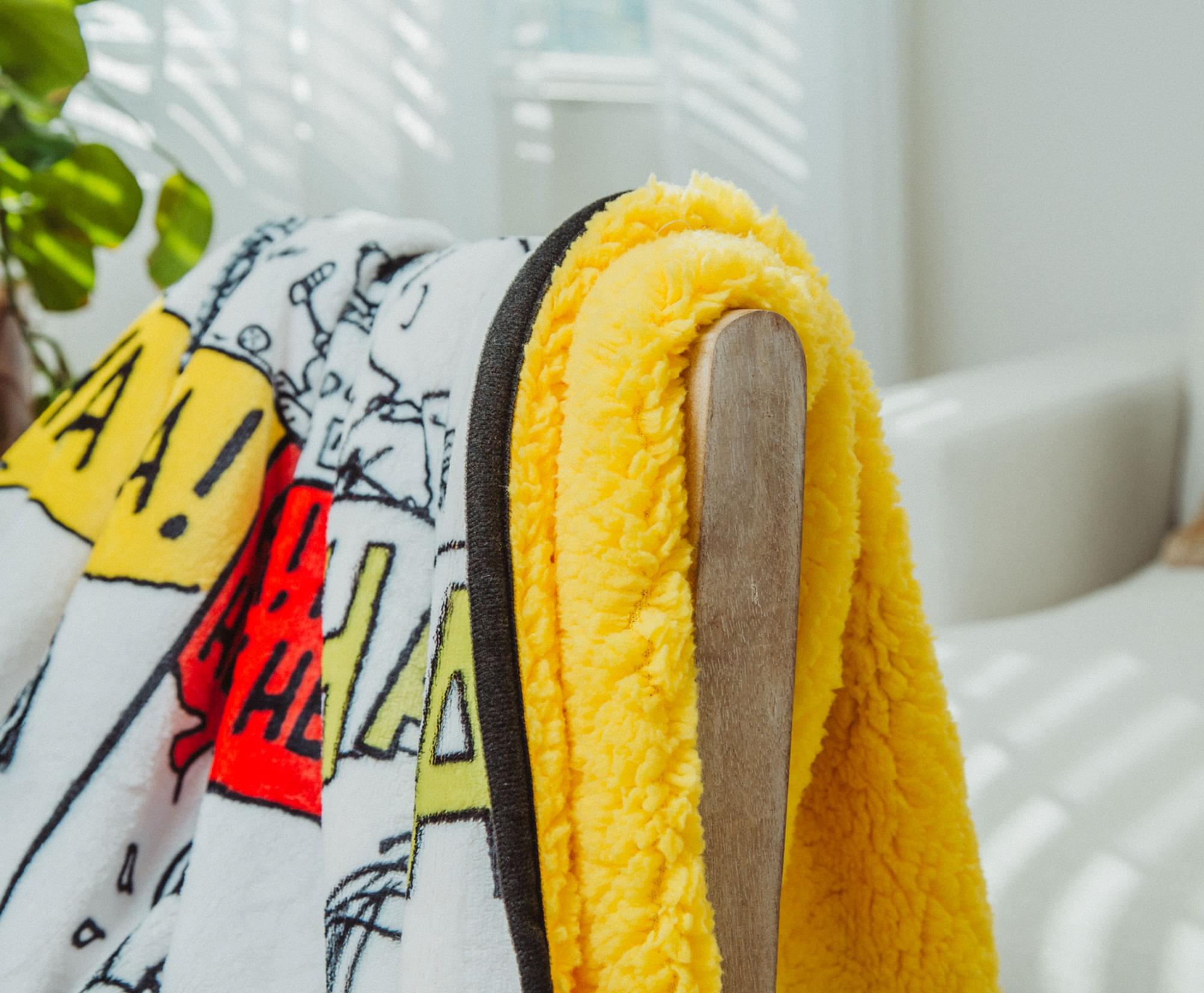 Peanuts Gang Sherpa Throw Blanket - 50 x 60 Inches of Comic Fun