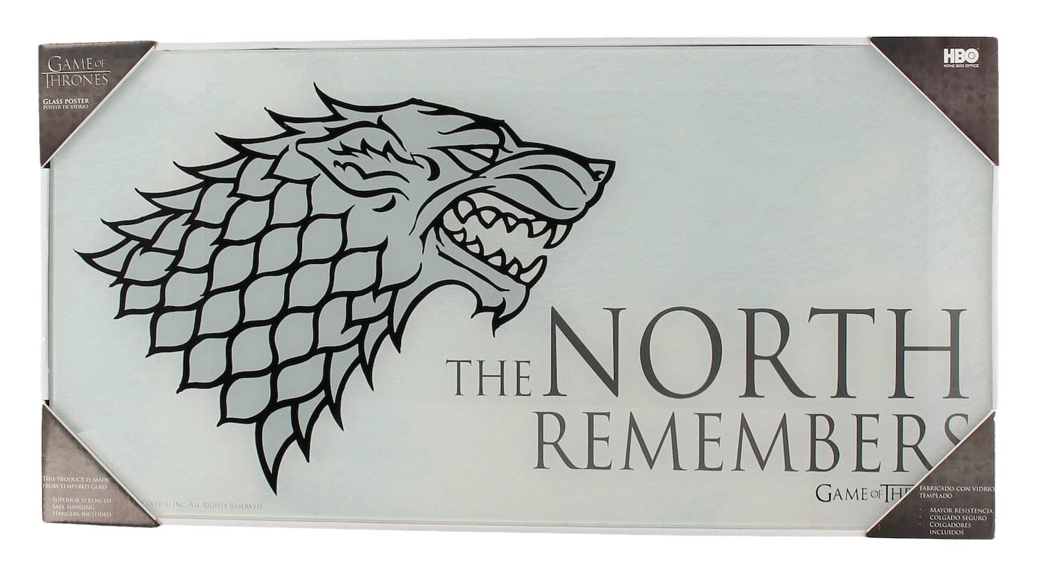 Game of Thrones: The North Remembers 23x11 Inch Tempered Glass Poster - A Must-Have for Fans