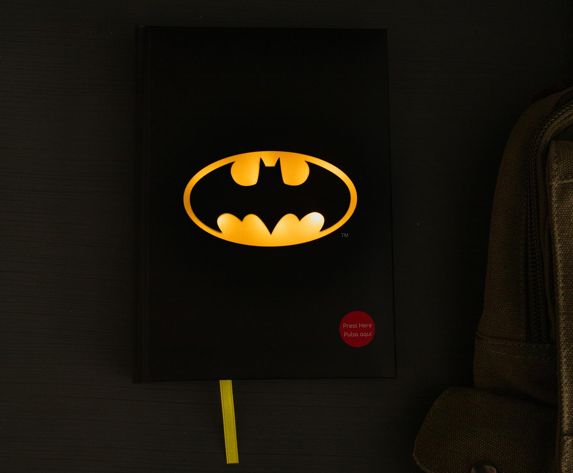 DC Comics Batman Logo Illuminated Hardcover Notebook