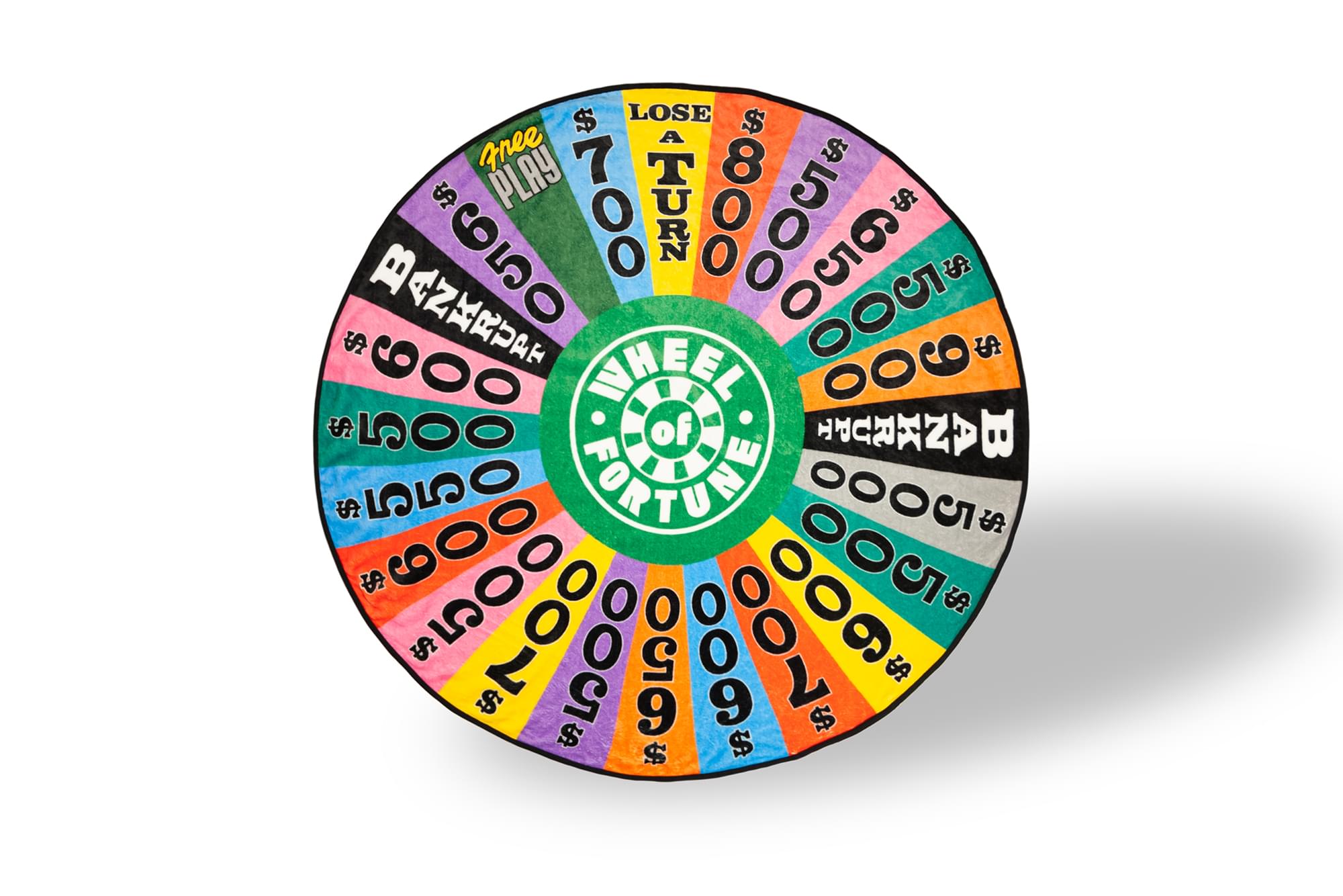 Wheel of Fortune Game Show Spin Wheel Fleece Throw - 59 Inches