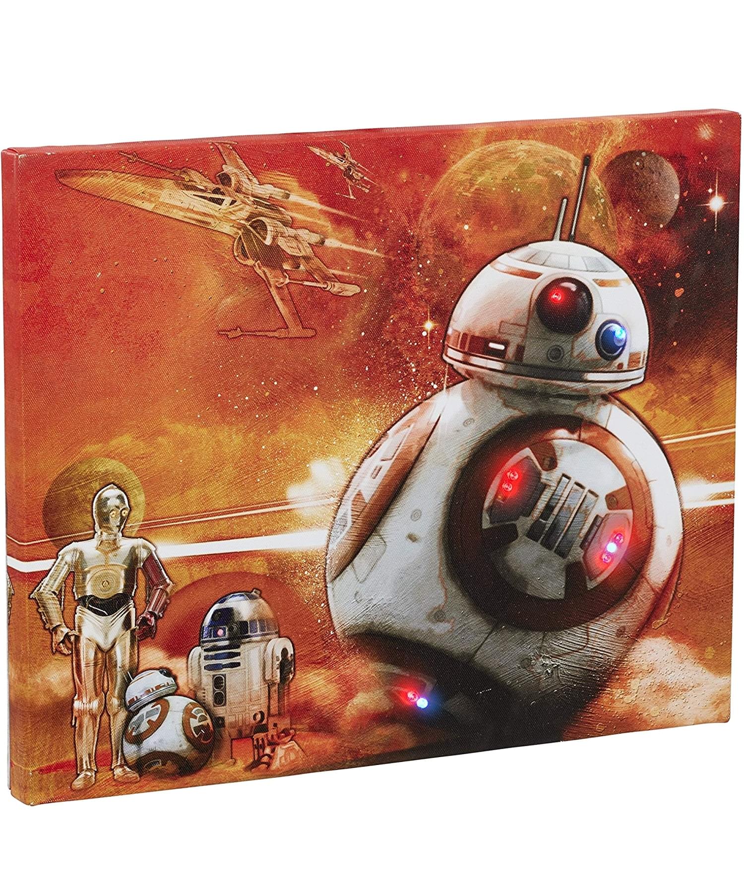 Out-of-this-World BB-8 Illuminating Canvas Wall Art