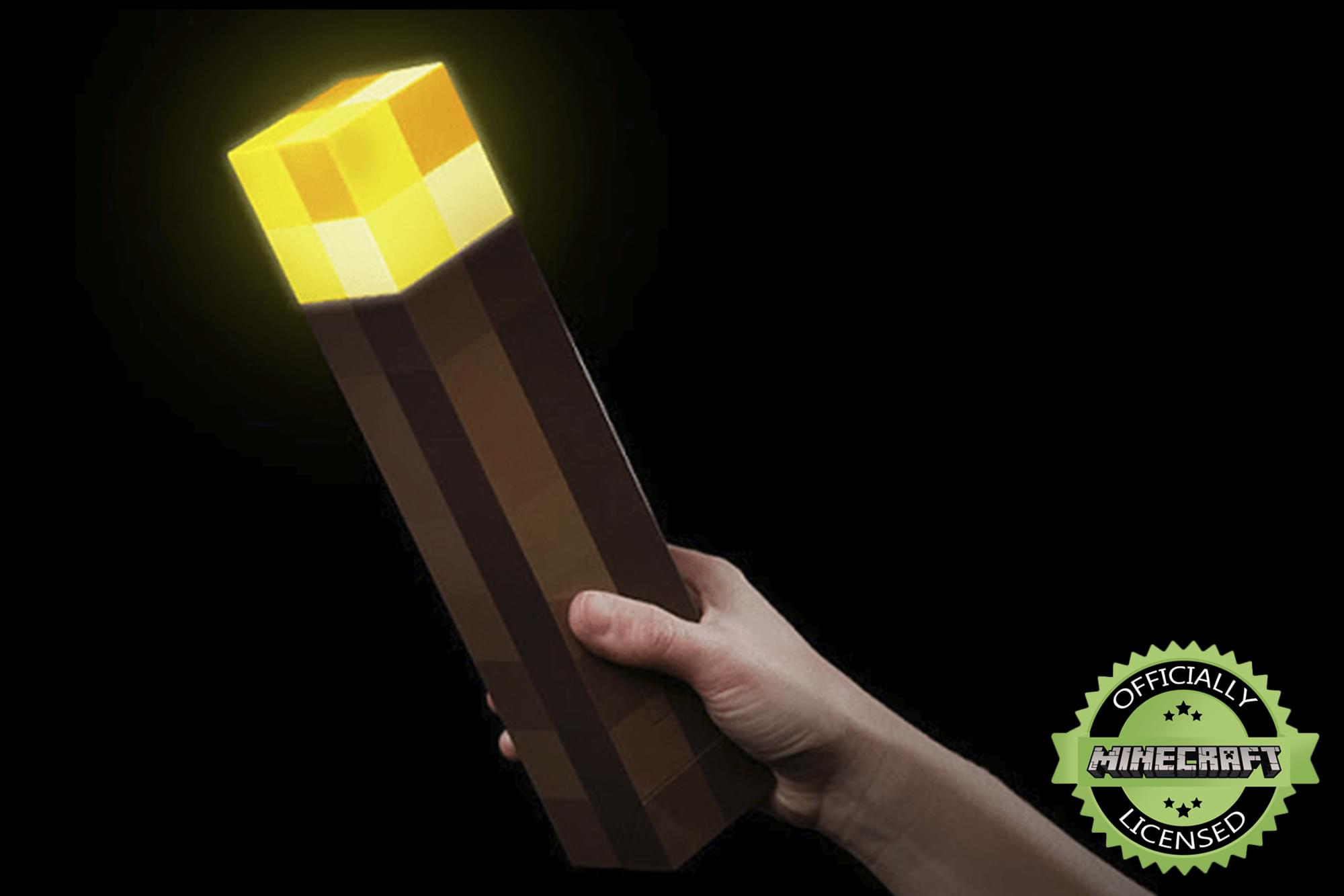 Illuminating Minecraft Torch: 12-Inch LED Night Lamp & Playtime Essential