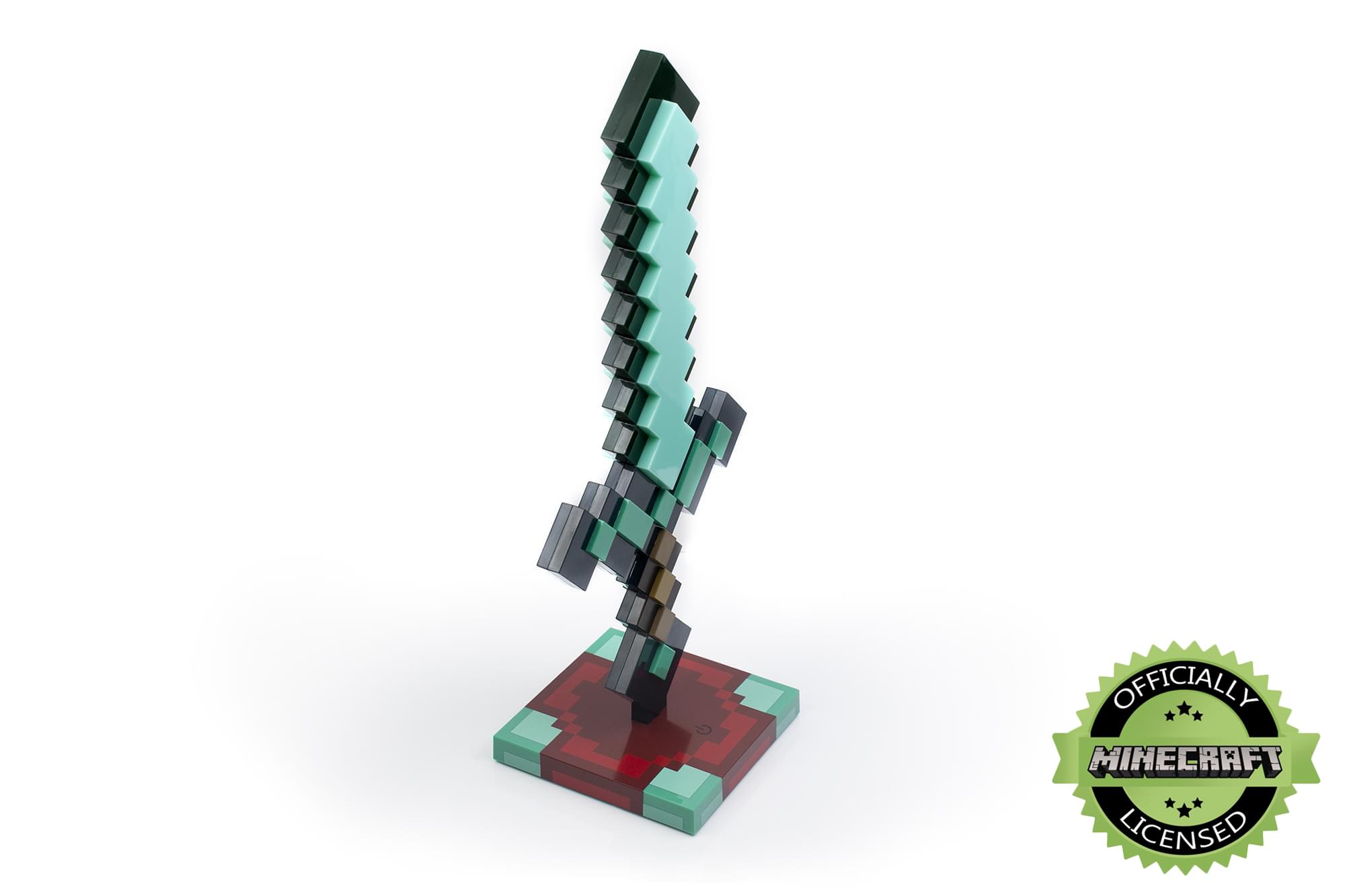 Enchanting Minecraft Diamond Sword USB Desk & Bedside LED Night Light for Gamers