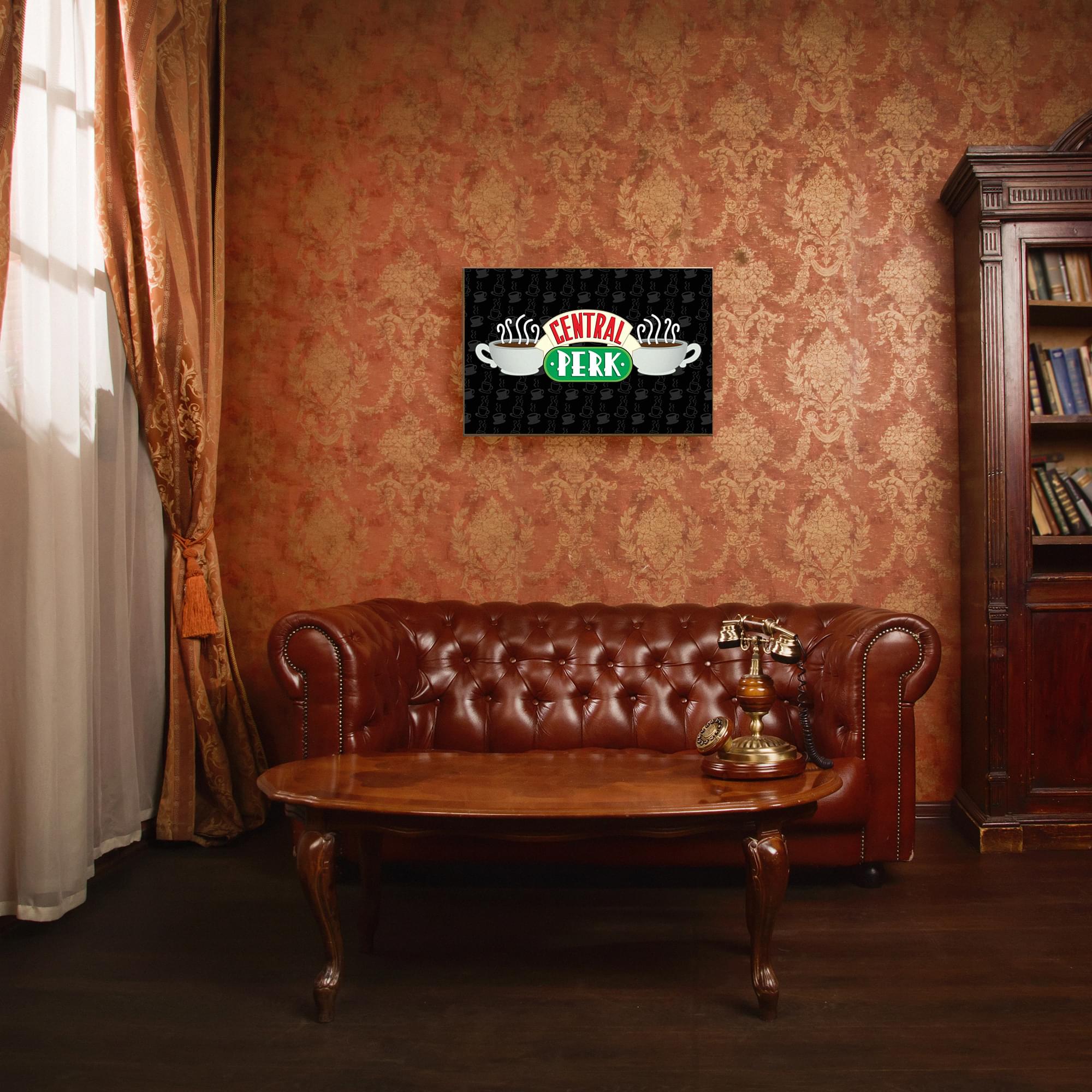 Friends Central Perk 13 x 19 Inch Framed MDF Wall Art - A Must-Have for Fans