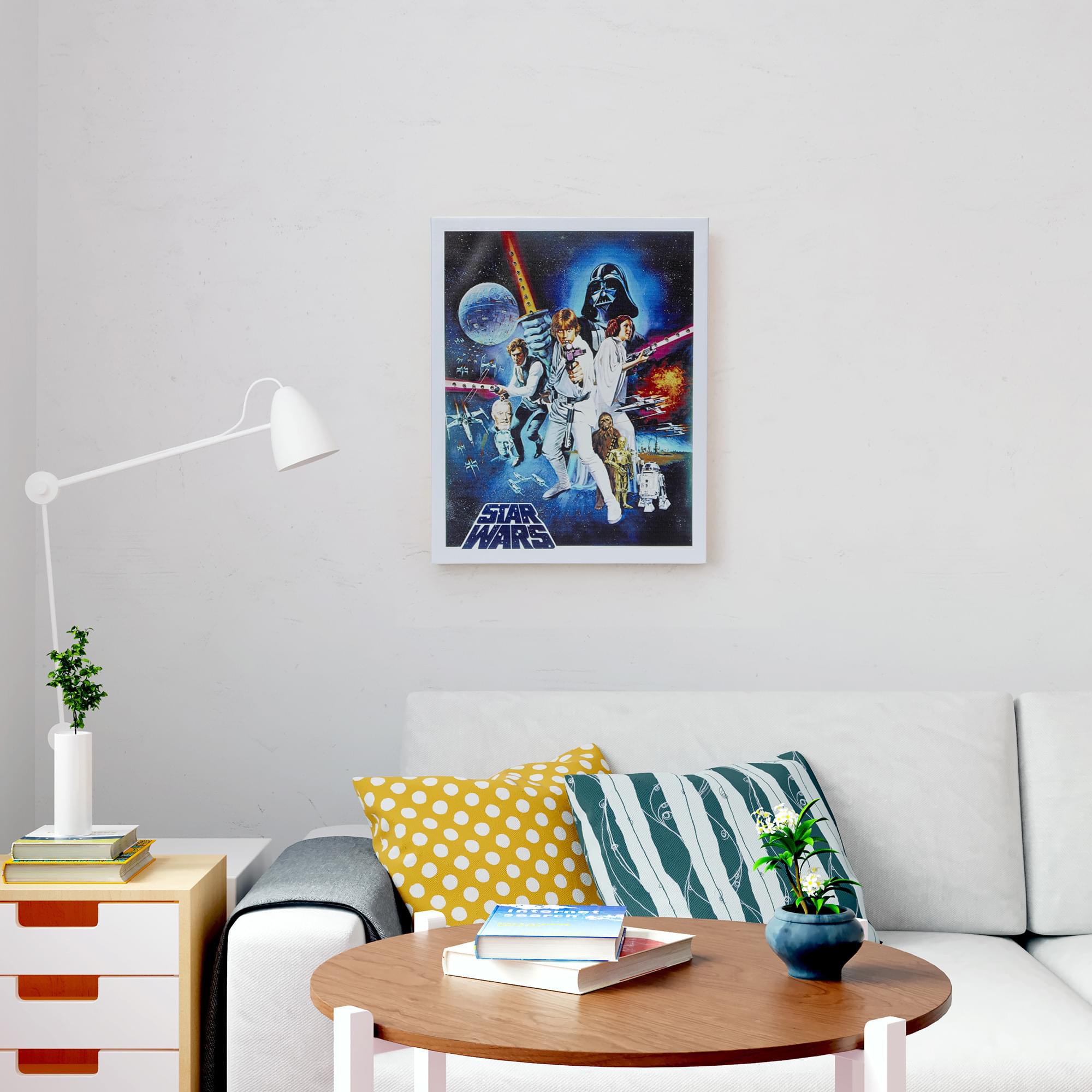 1977 Star Wars Episode IV: A New Hope Unframed 16x20 Wall Canvas Poster