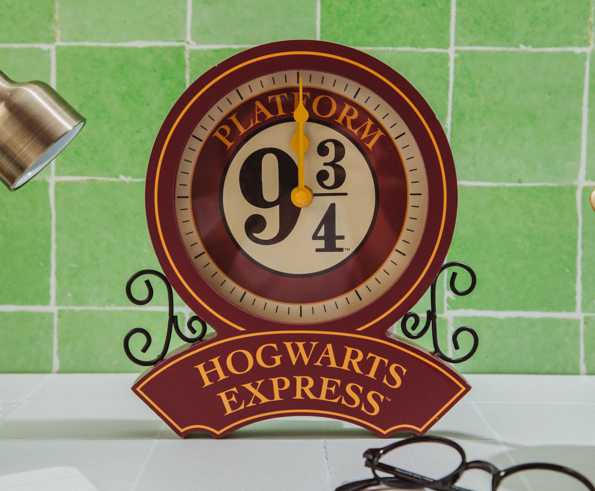 Harry Potter Hogwarts Express Platform 9 3/4 Desk Clock - Never Miss Your Magical Moments