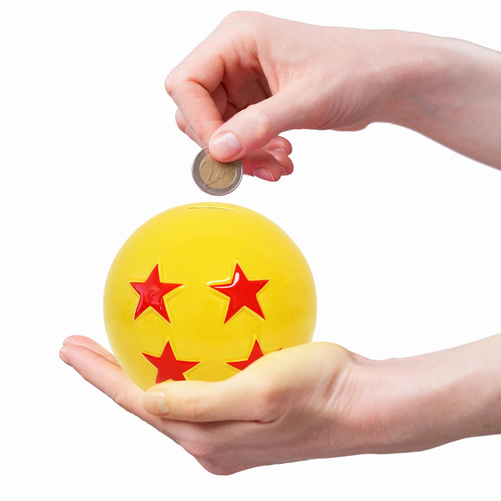 6-Inch 3D Molded Ceramic Dragon Ball Super 4 Star Dragon Ball Coin Bank