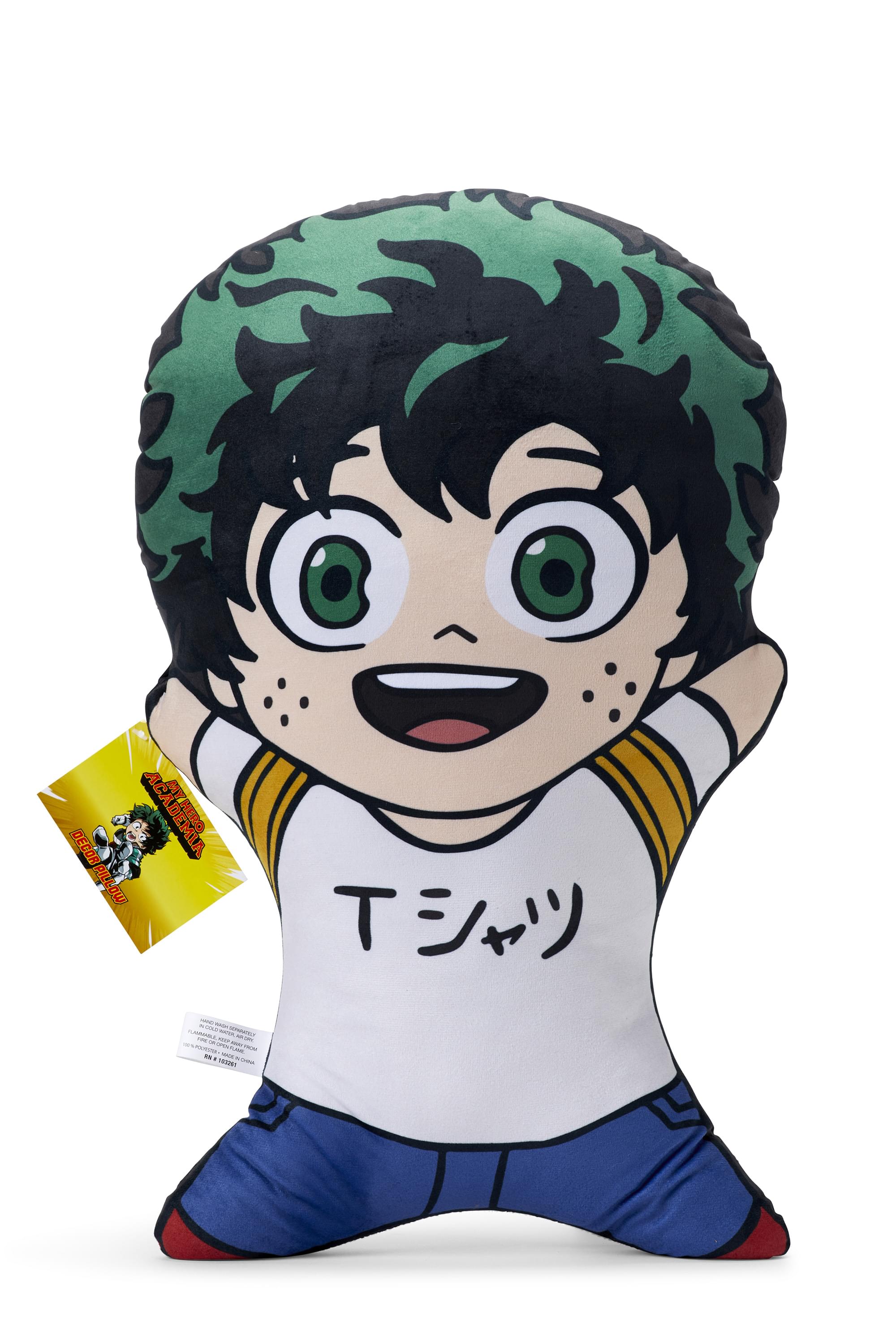 20-Inch My Hero Academia Izuku Midoriya Character Pillow
