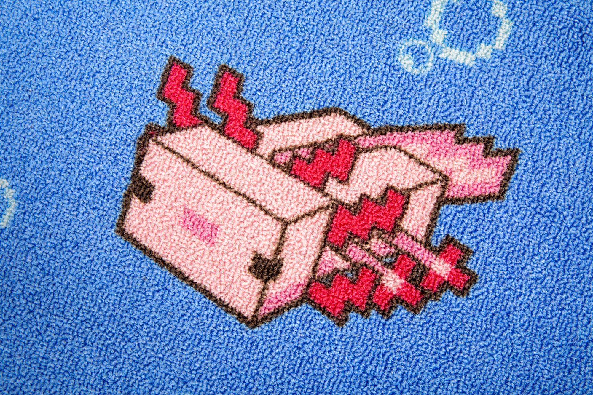 Dive into Minecraft: 60 x 39 Inches Underwater Printed Area Rug