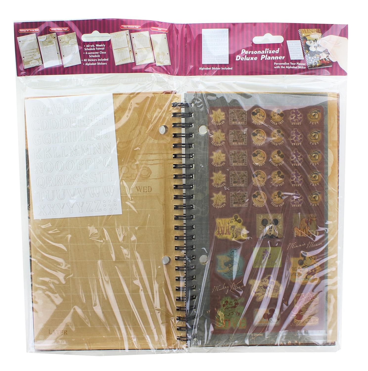 Magical Disney Retro Minnie & Mickey Mouse Personalized Deluxe Planner - Your Dream Planning Companion!
