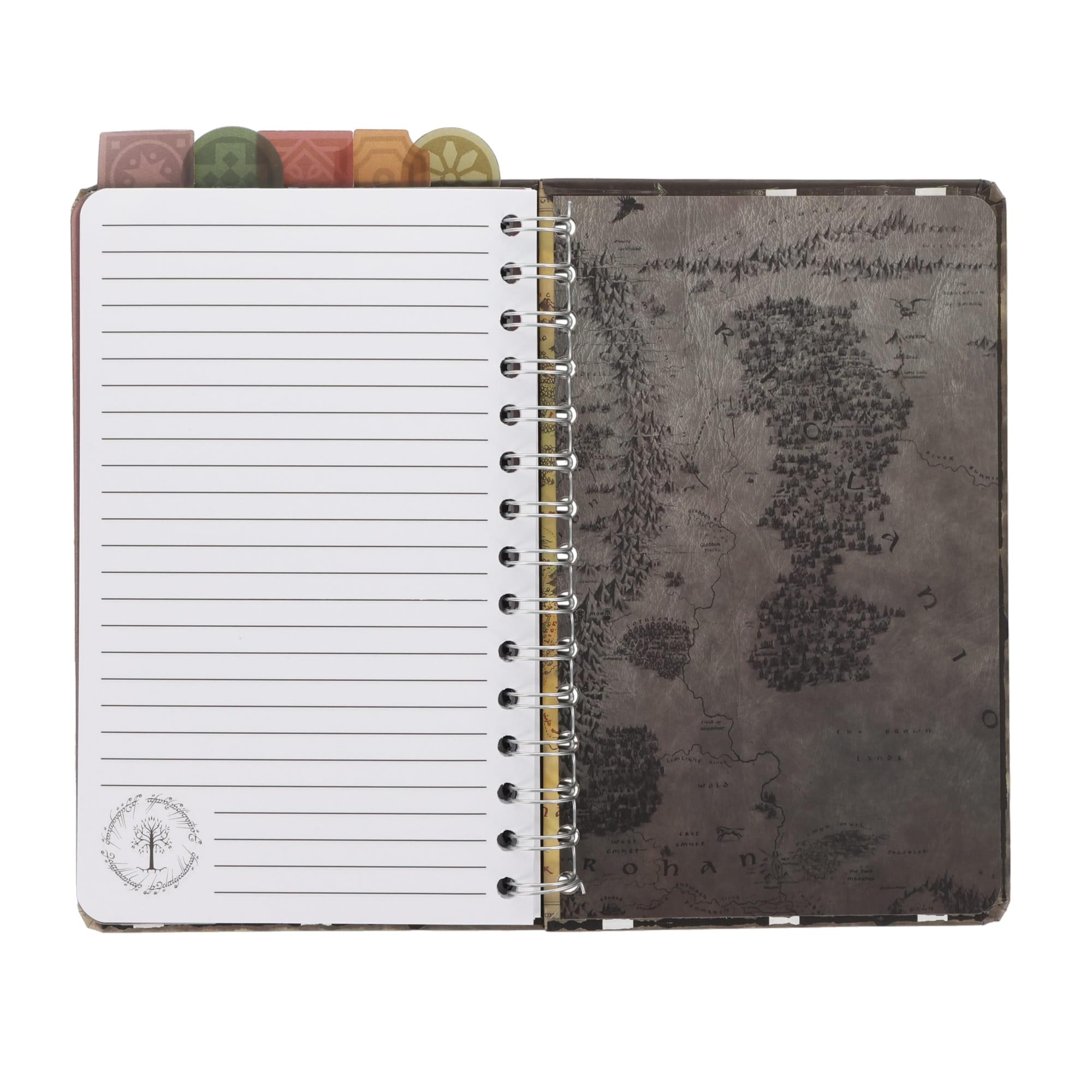 The Lord of the Rings Middle-earth 5-Tab Spiral Notebook with 75 Sheets