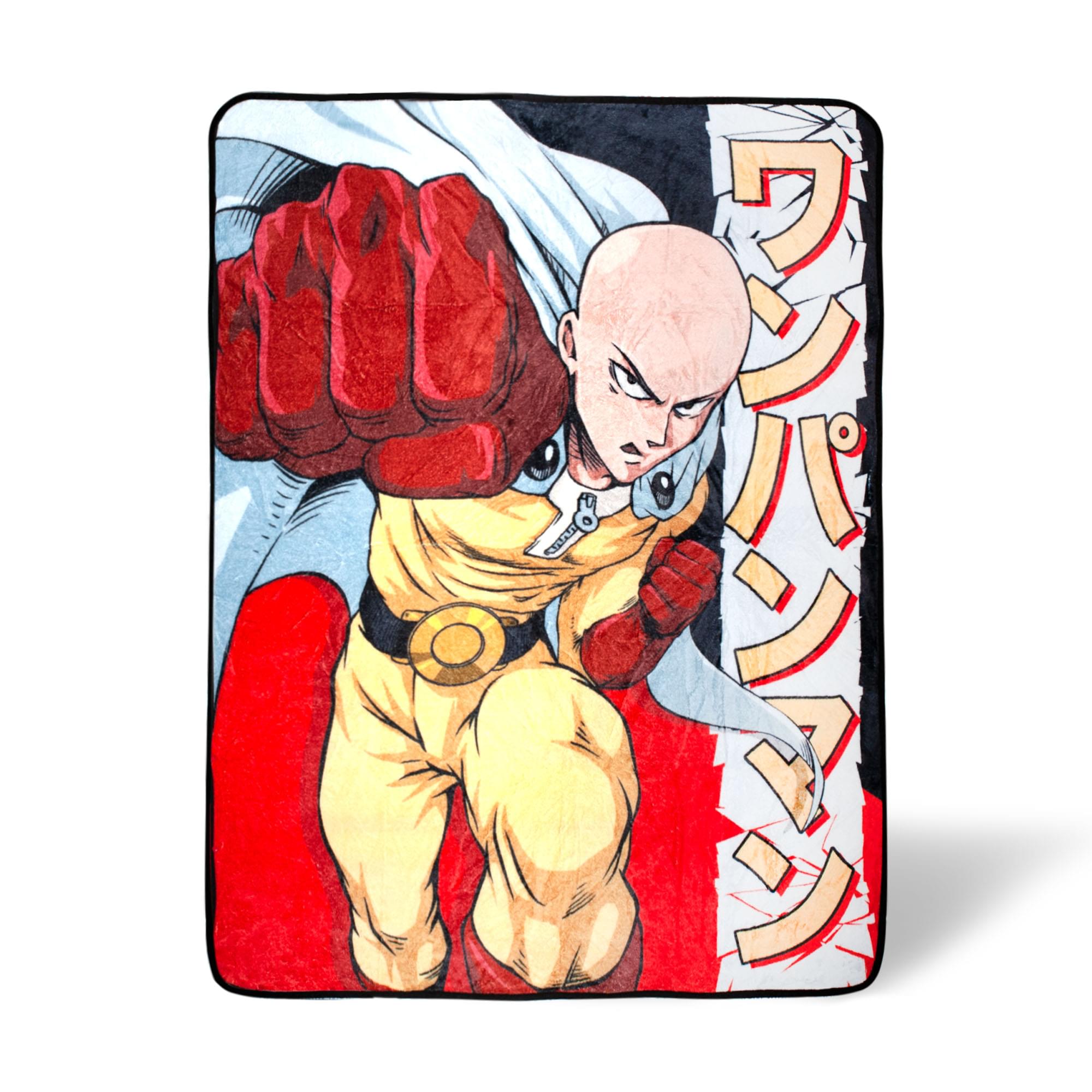 Epic One-Punch Man Fleece Throw Blanket - 45x60 Inches