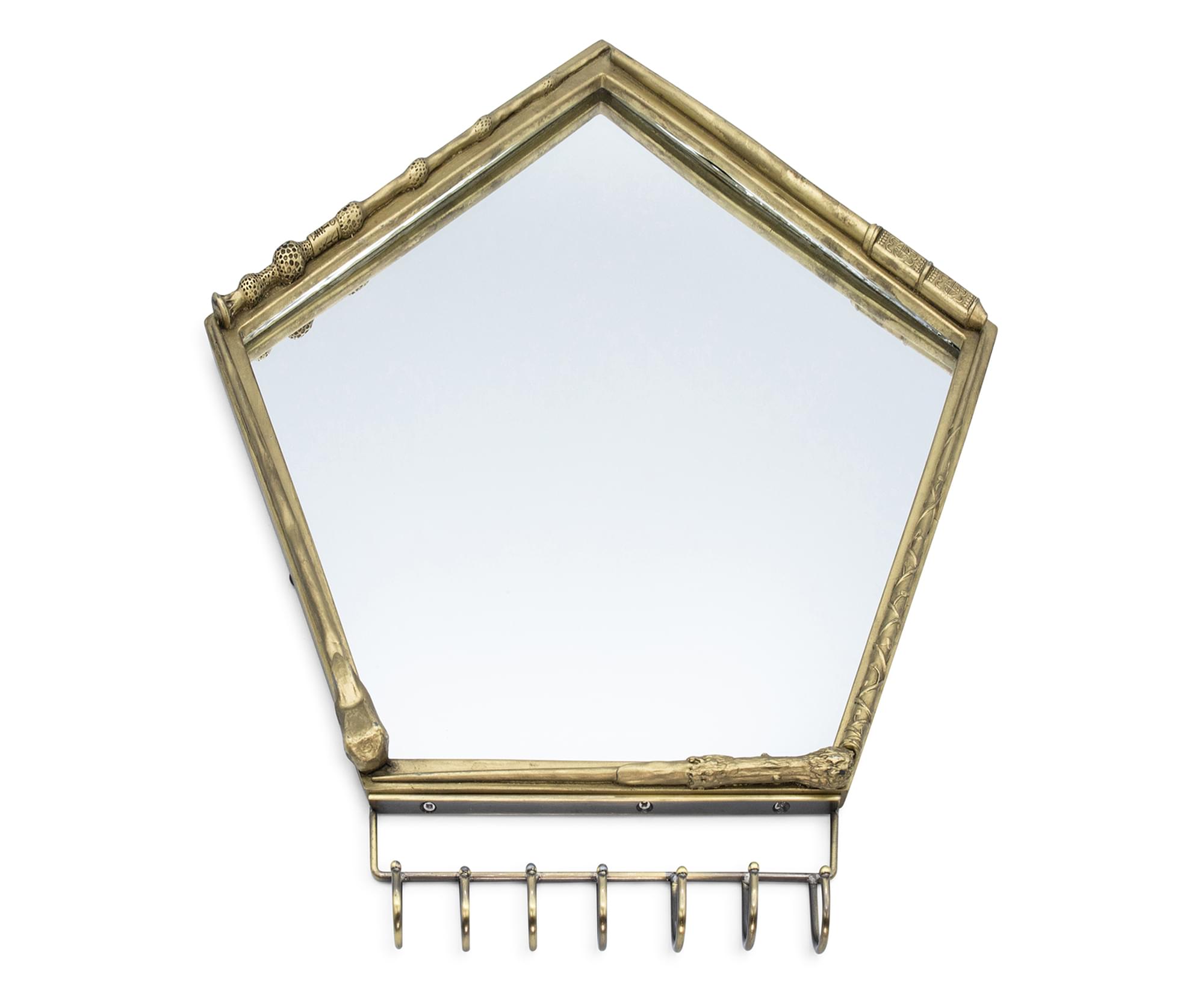 Harry Potter Magical Wand Wall Mirror with Jewelry Hooks Storage