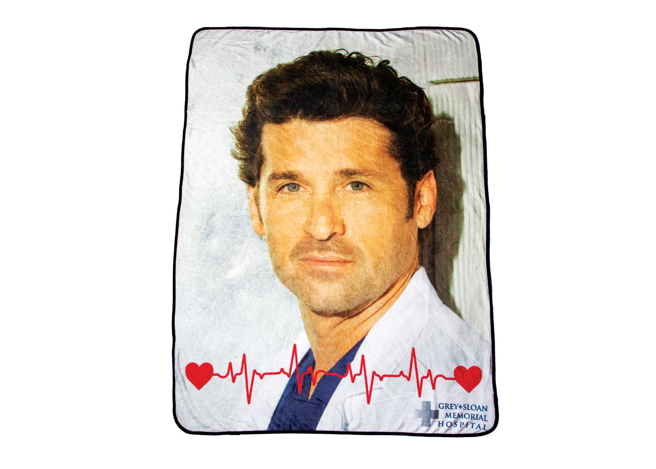 Grey's Anatomy Derek Shepherd (McDreamy) Ultra-Soft Cozy Throw Blanket - 45 x 60 Inches