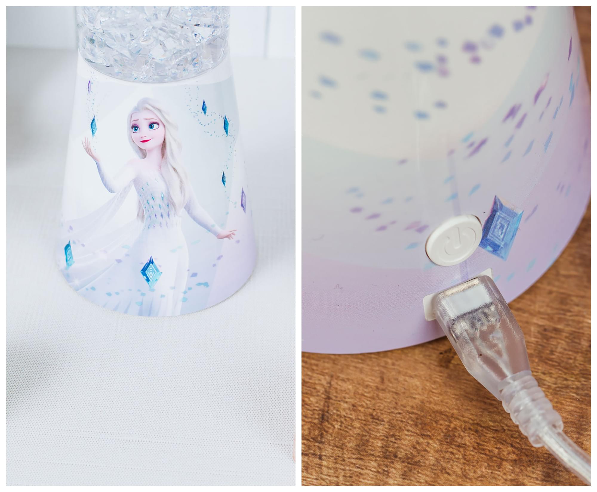 Enchanting Disney Frozen 2 Elsa Glitter Lamp - 12 Inches Tall